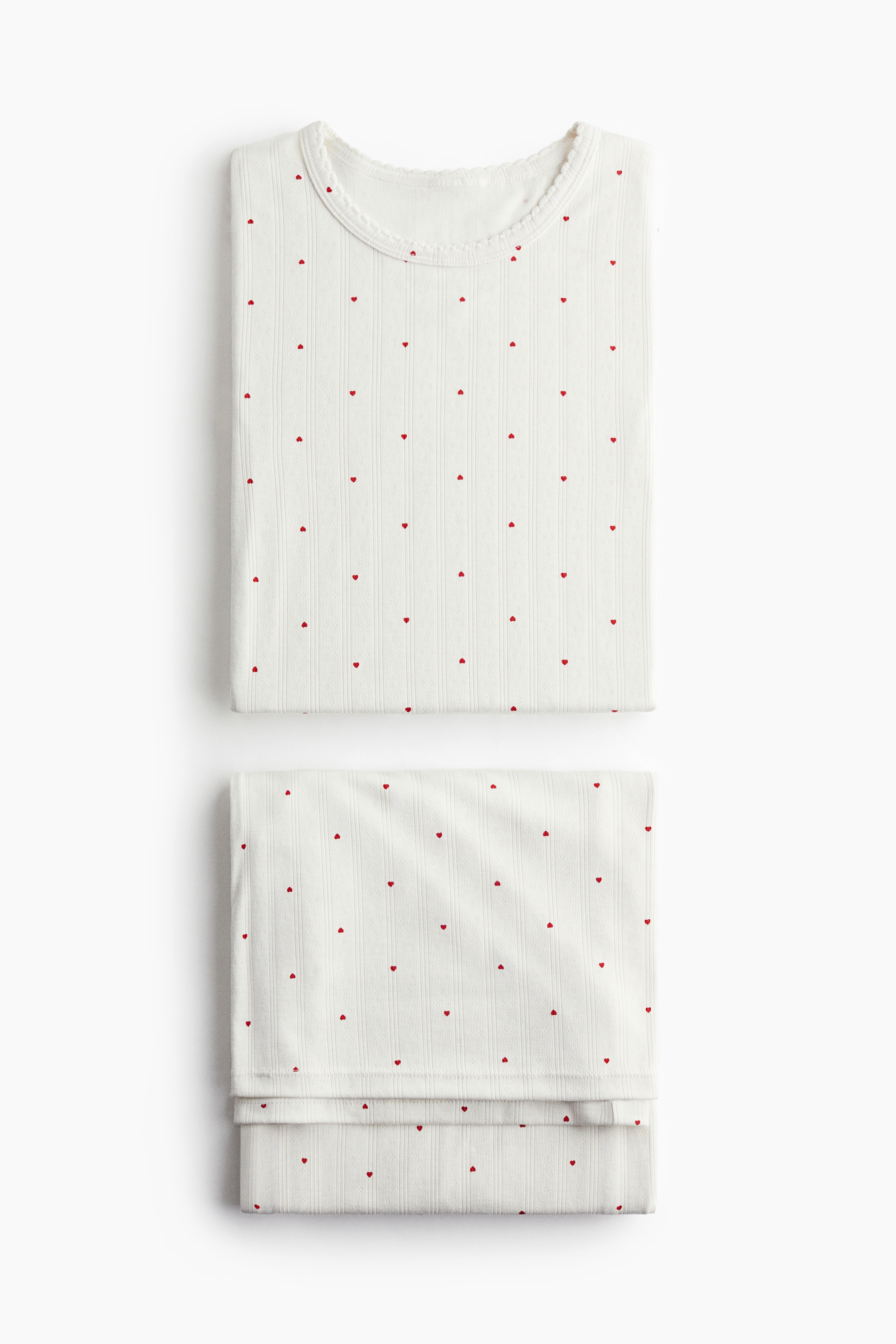 Pointelle jersey pyjamas