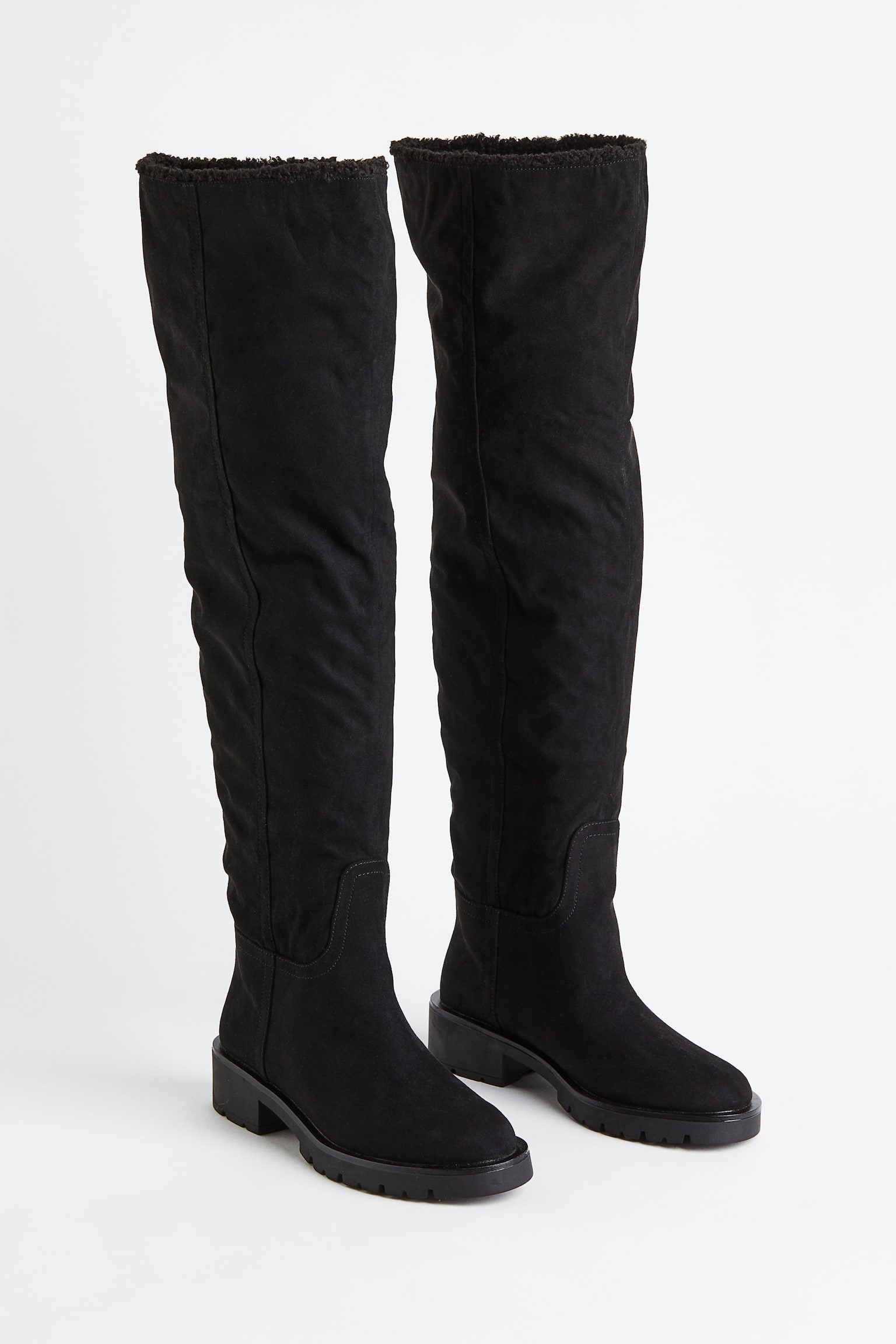 Warm Lined Boots - Black - 3