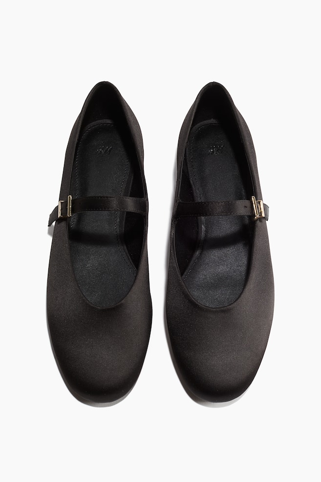 Mary Jane ballet pumps - Black/Light denim blue - 1