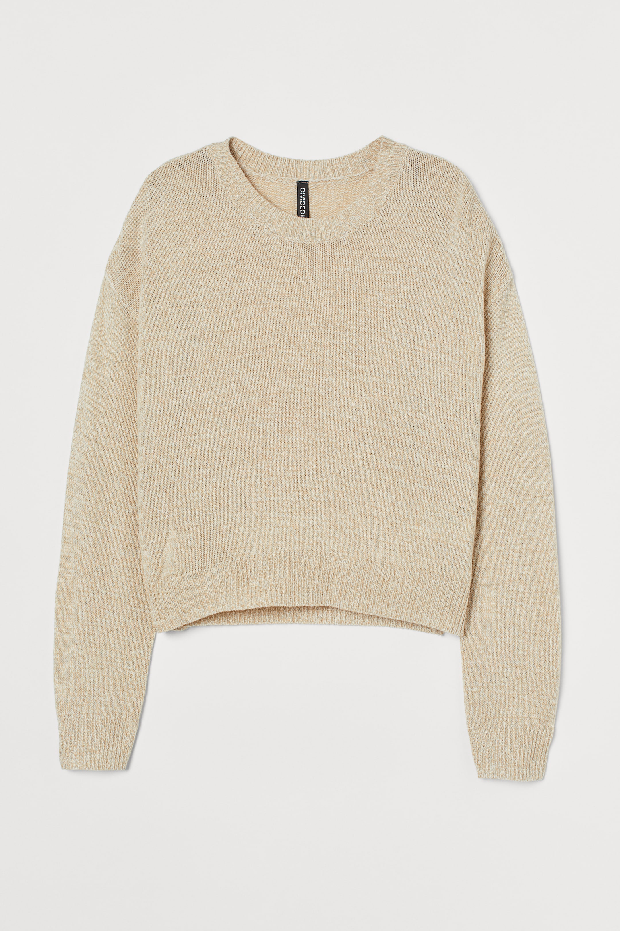 View larger image: Knitted jumper - Light beige marl - Ladies | H&M GB 1