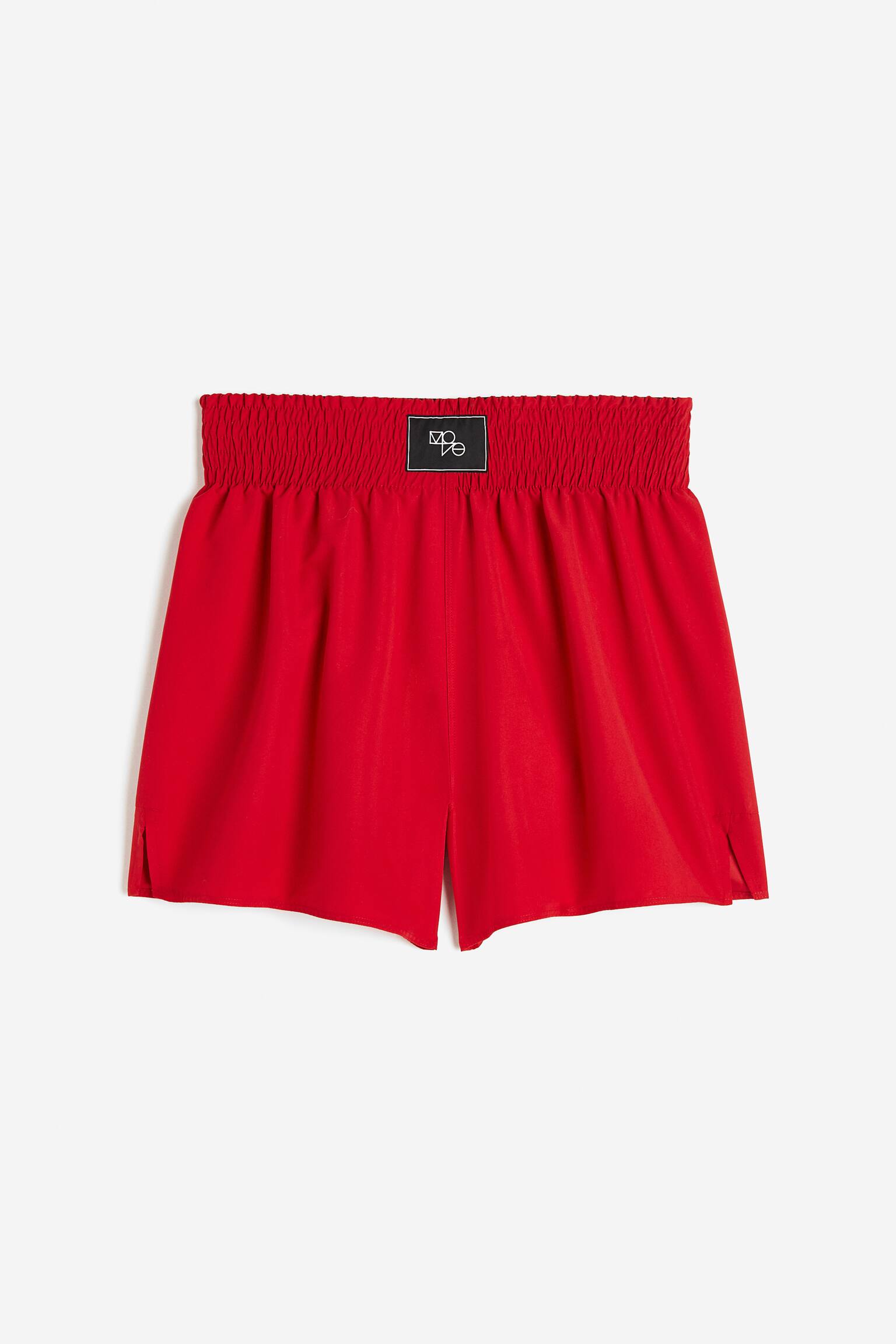 Long Boxing Shorts In DryMove™ - Red/Black - 1