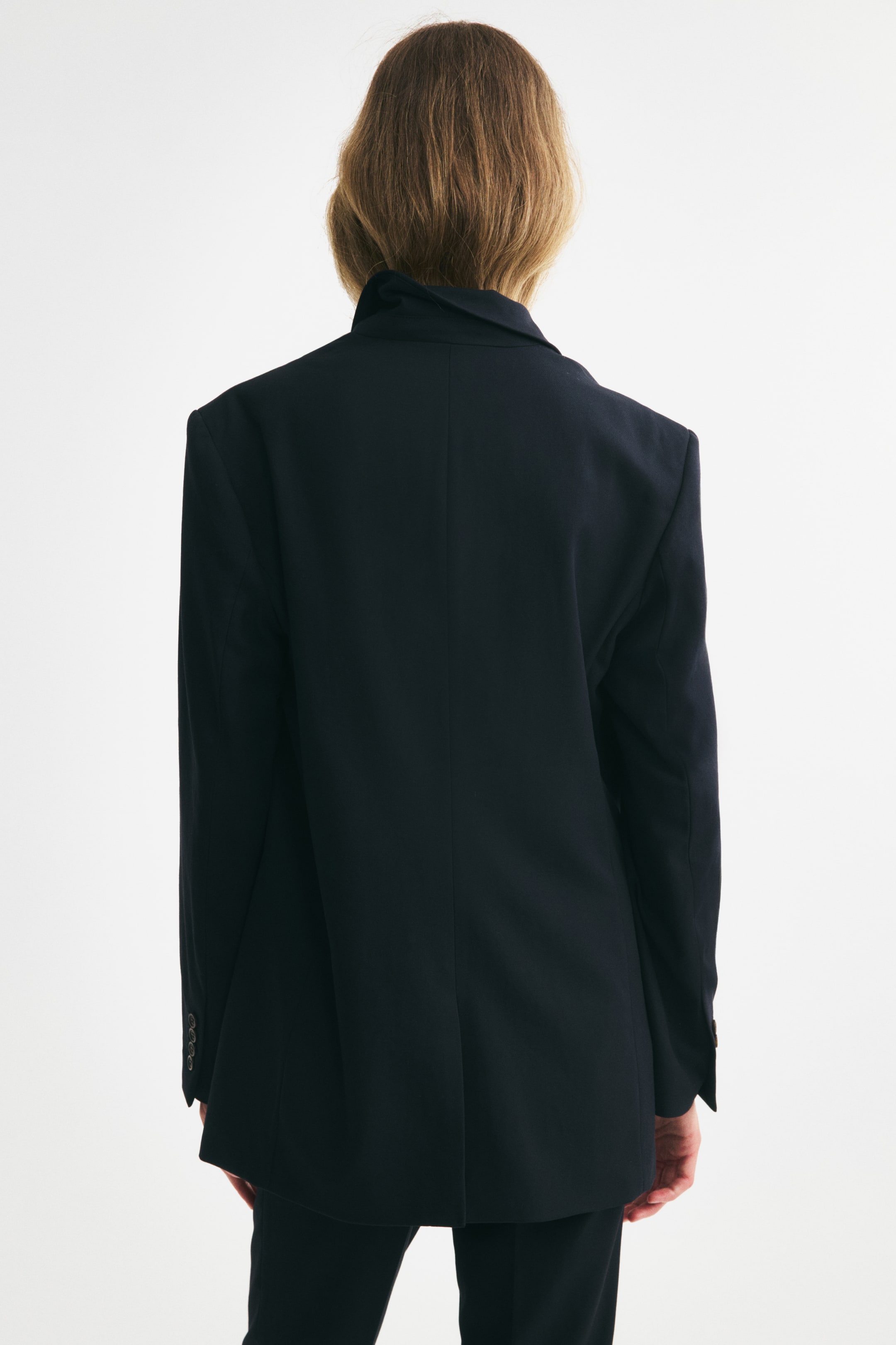 Single-Breasted Twill Blazer