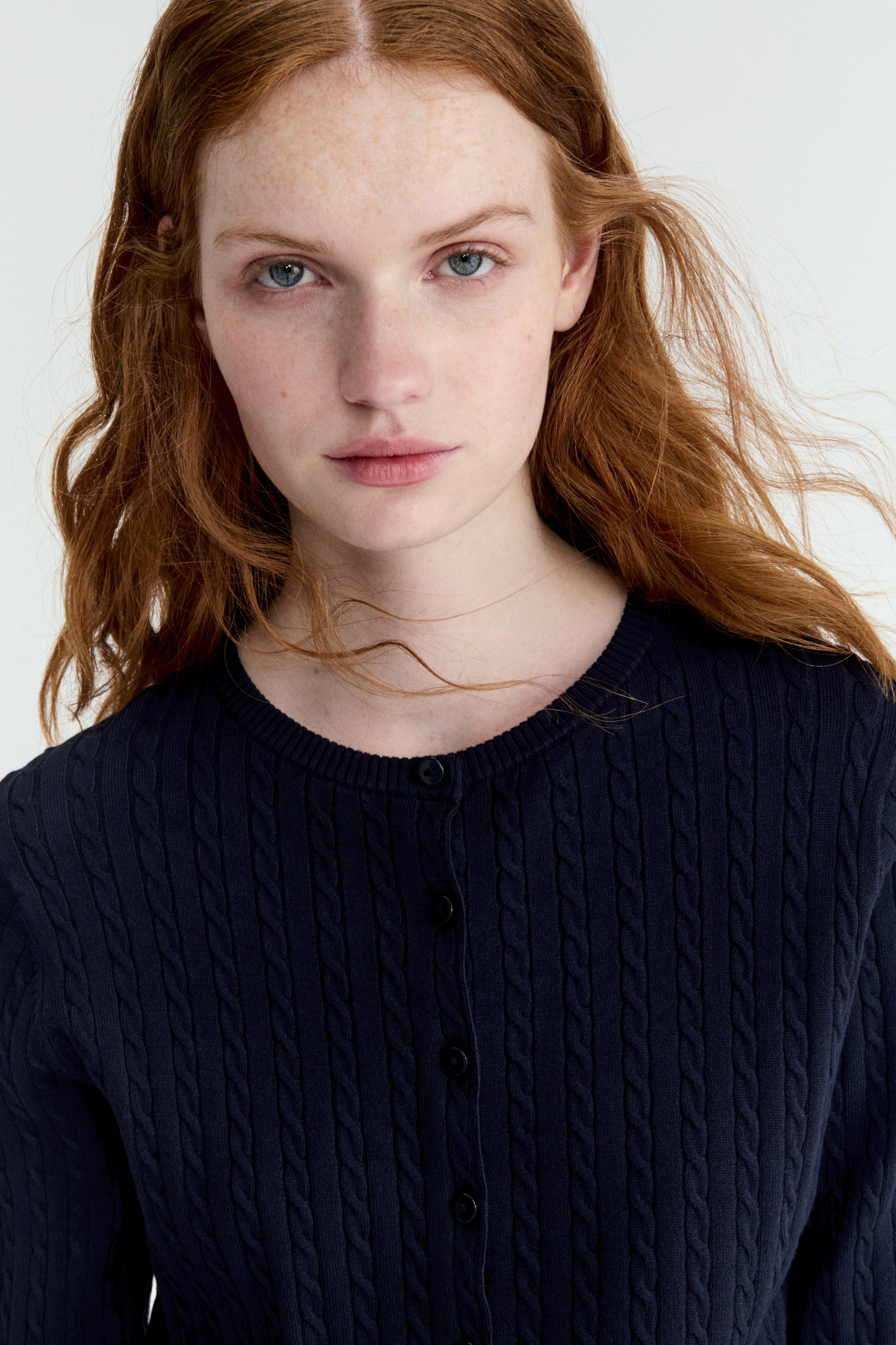 Cable-Knit Cardigan