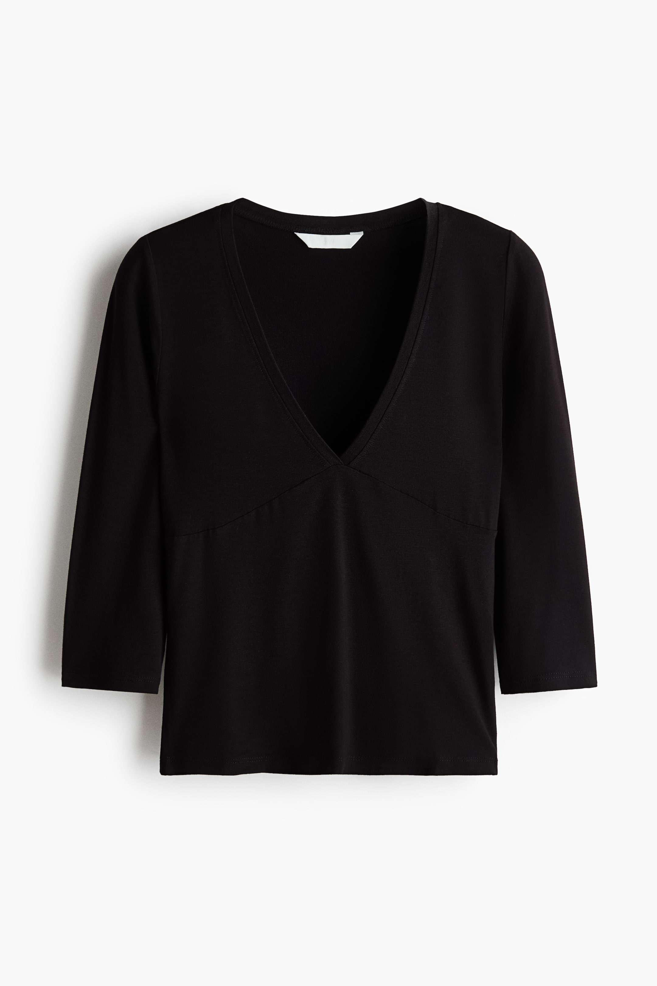 View larger image: V-neck viscose top - Black - Ladies | H&M 1