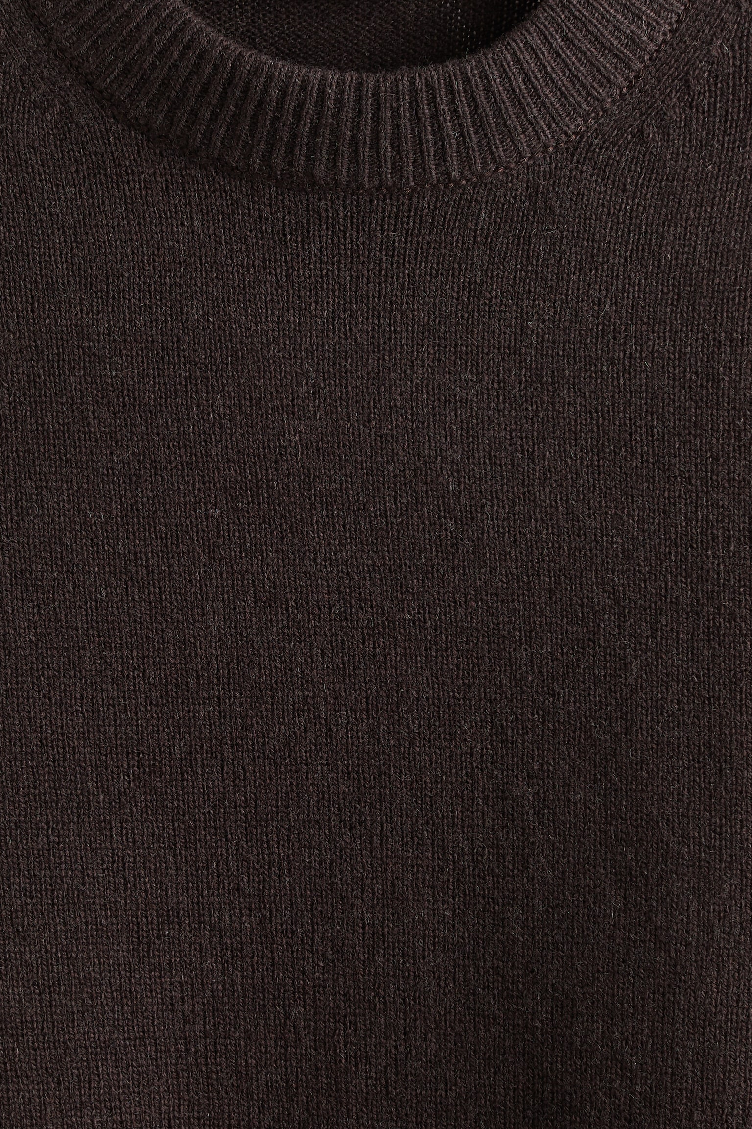Мужской свитер H&M Regular-Fit Wool, цвет: Тёмный коричневый — фото 7