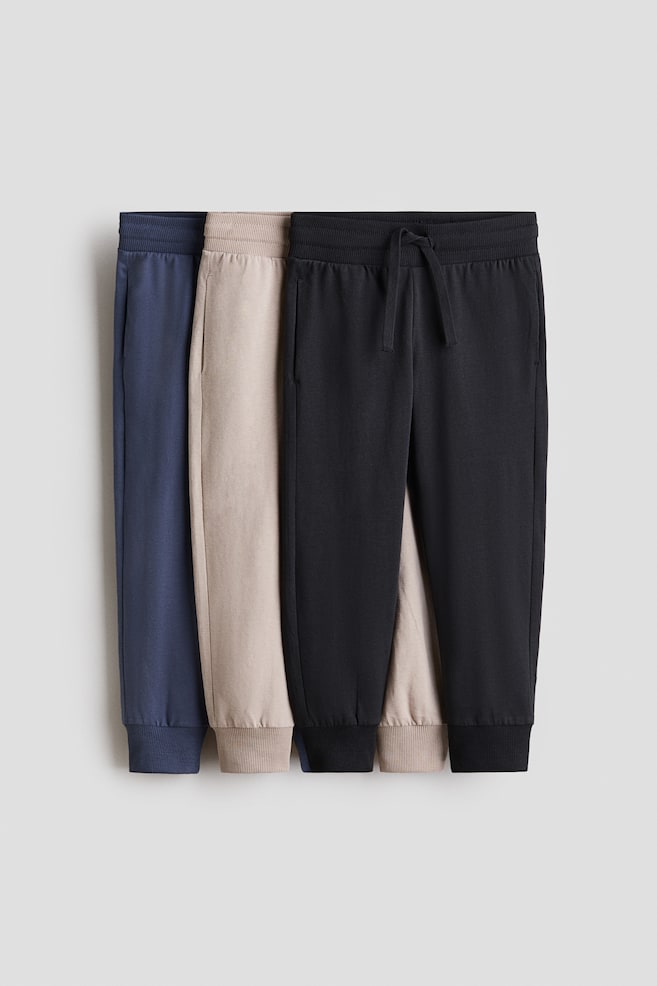 3-pack Joggers - Dark gray/beige/Gray/dark gray/Blue/gray melange/khaki green/Navy blue/black/Gray/green/blue - 1