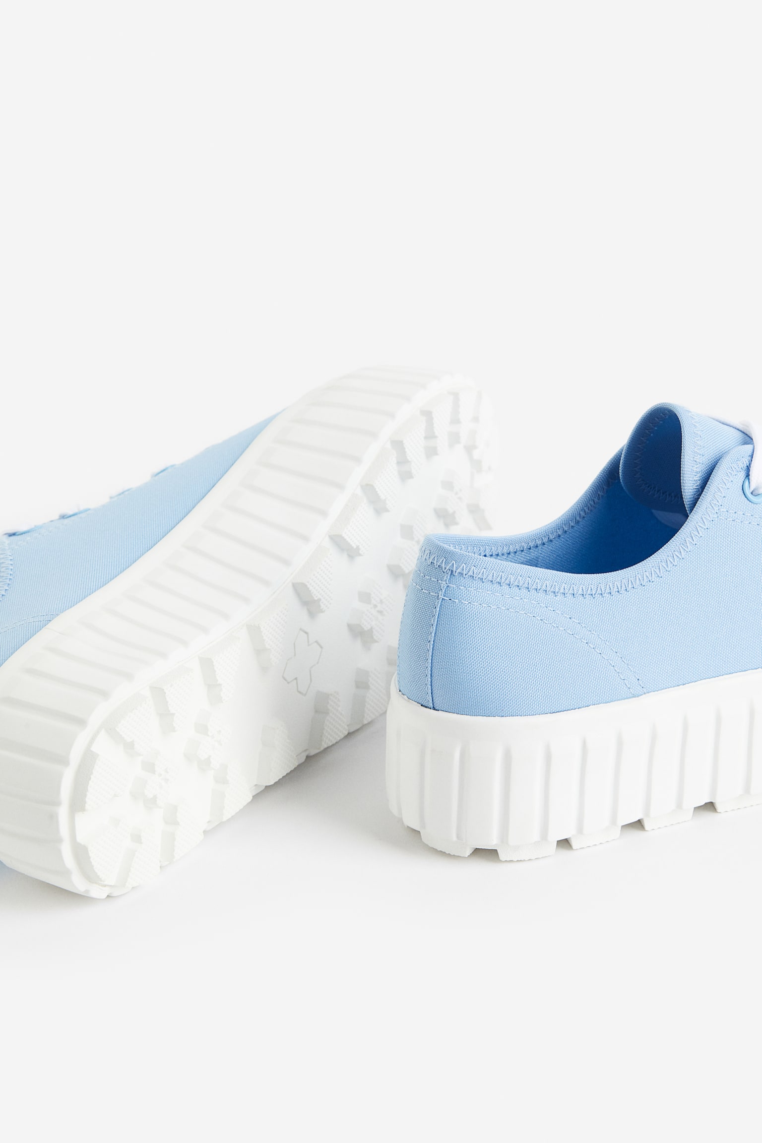 Chunky Platform Sneakers - Light blue/White - 2