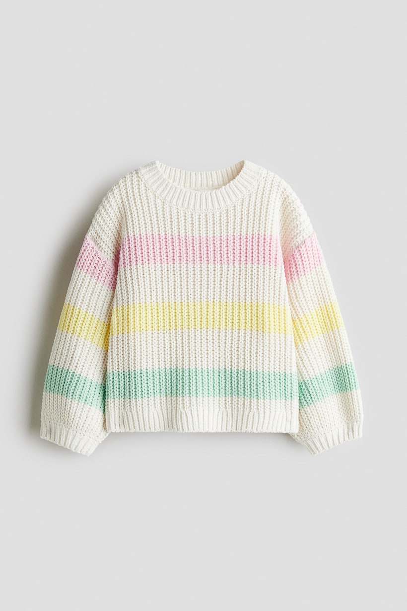 Knitted Jumper Warehouse Rainbow Stripe Jumper Over The Rainbow