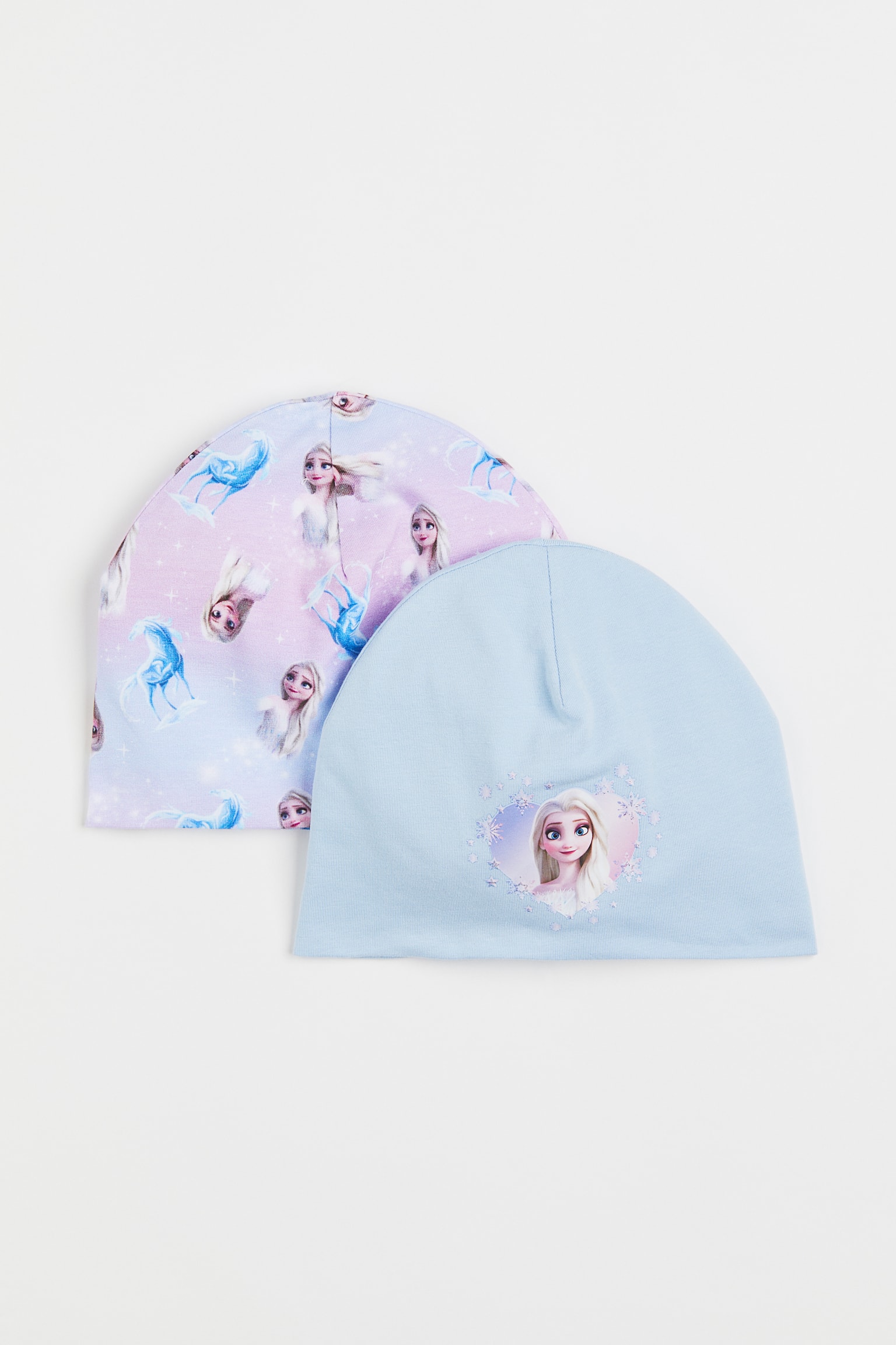 2-pack printed jersey hats - Light blue/Frozen/Navy blue/Daisy Duck - 1