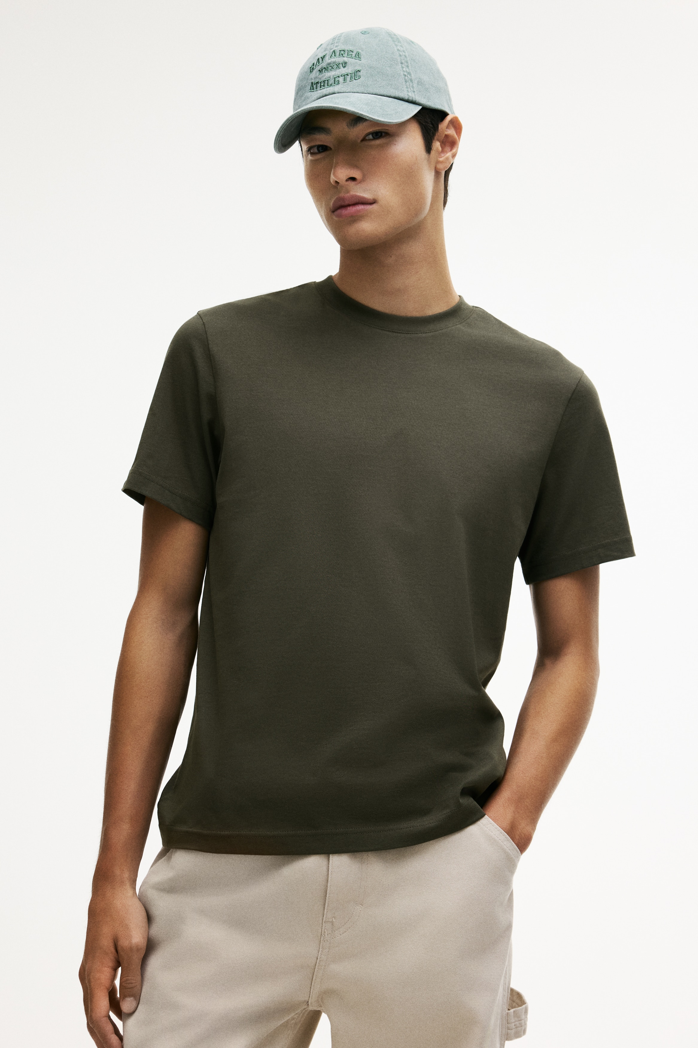 Regular Fit T-shirt - Green - Men | H&M