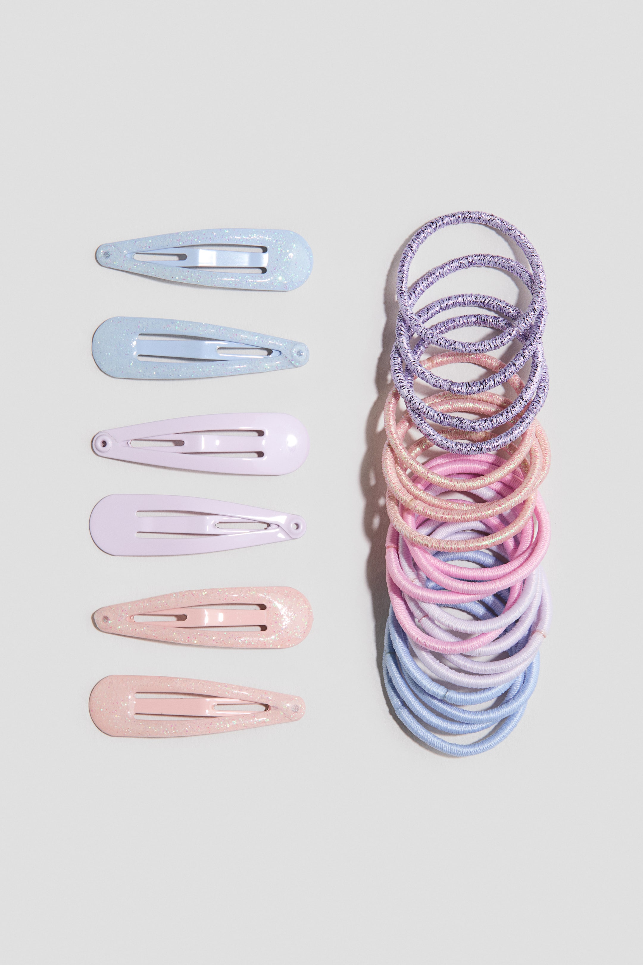 View larger image: Hair elastics and clips - Light purple/Pink - Kids | H&M IN 1