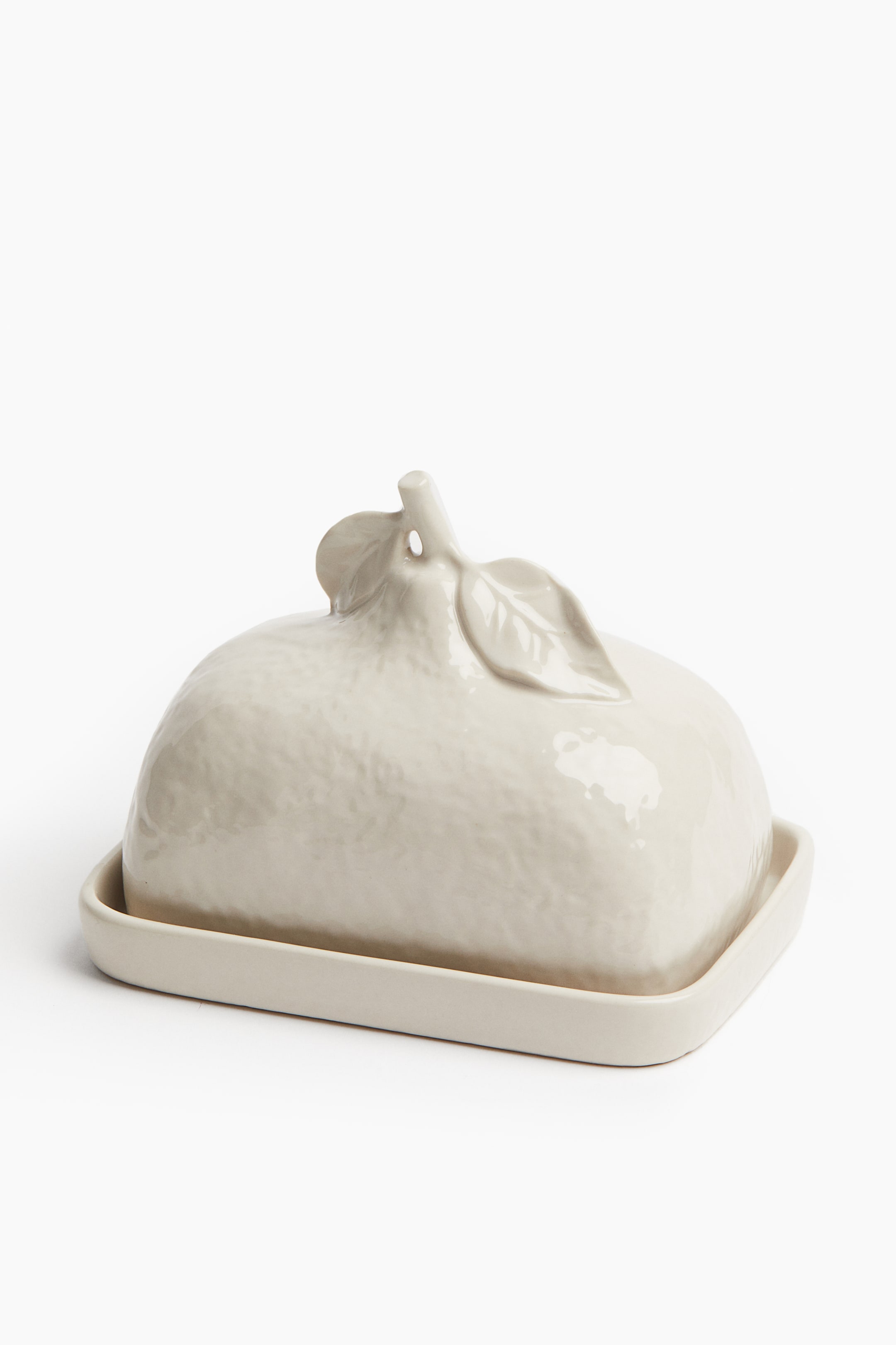 Stoneware butter dish