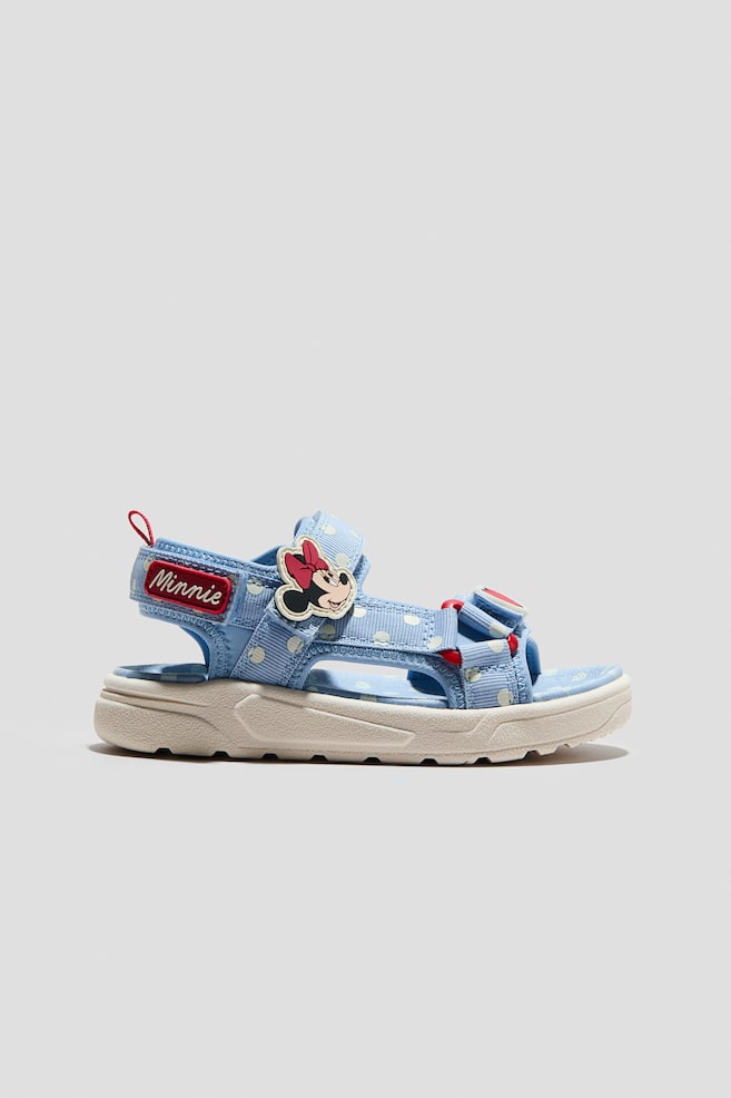 Motif-detail sandals - Azul claro/Minnie/Creme/Lilo & Stitch - 1