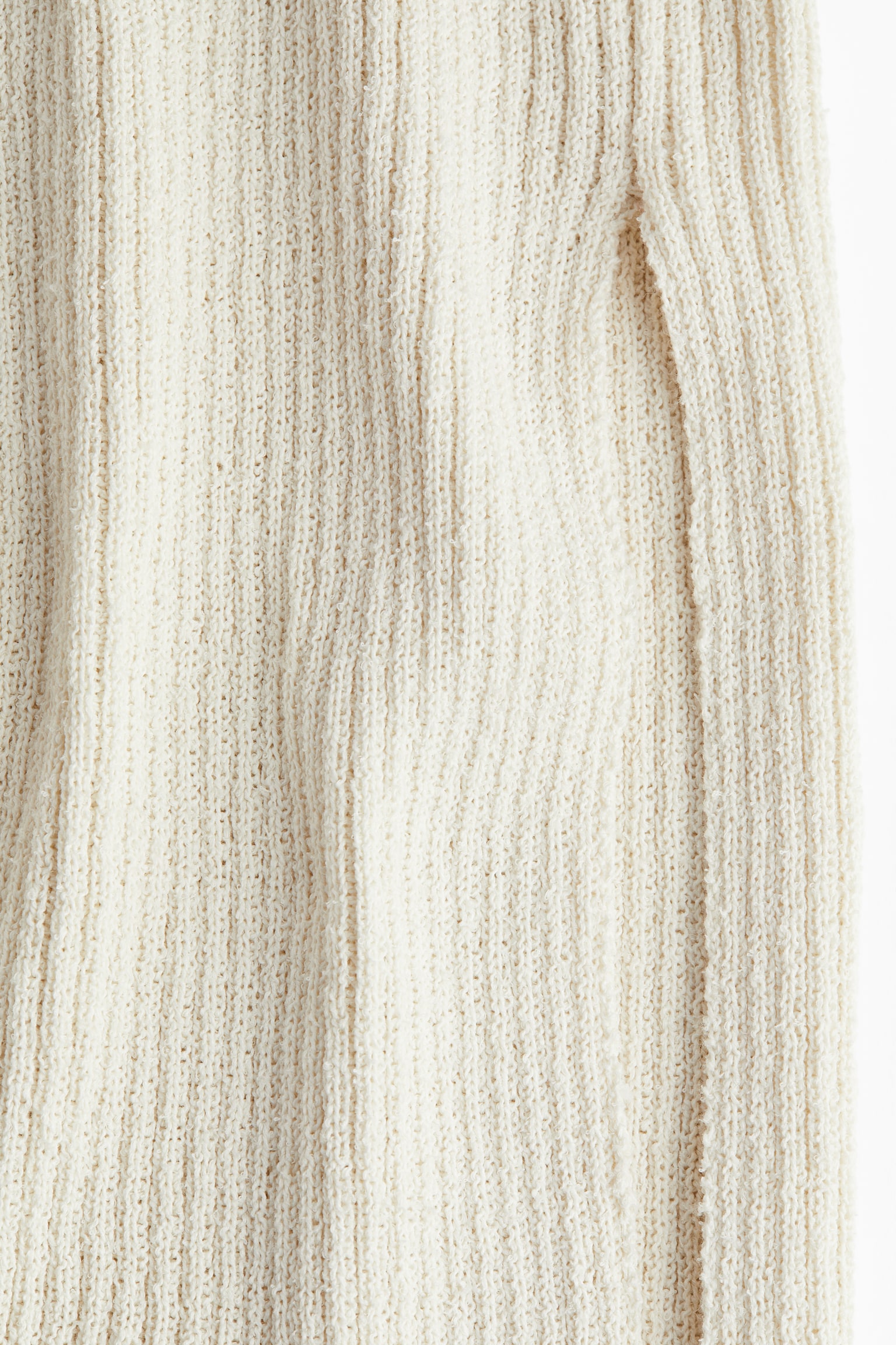 Женская юбка H&M Rib-Knit, цвет: Светлый бежевый — фото 2