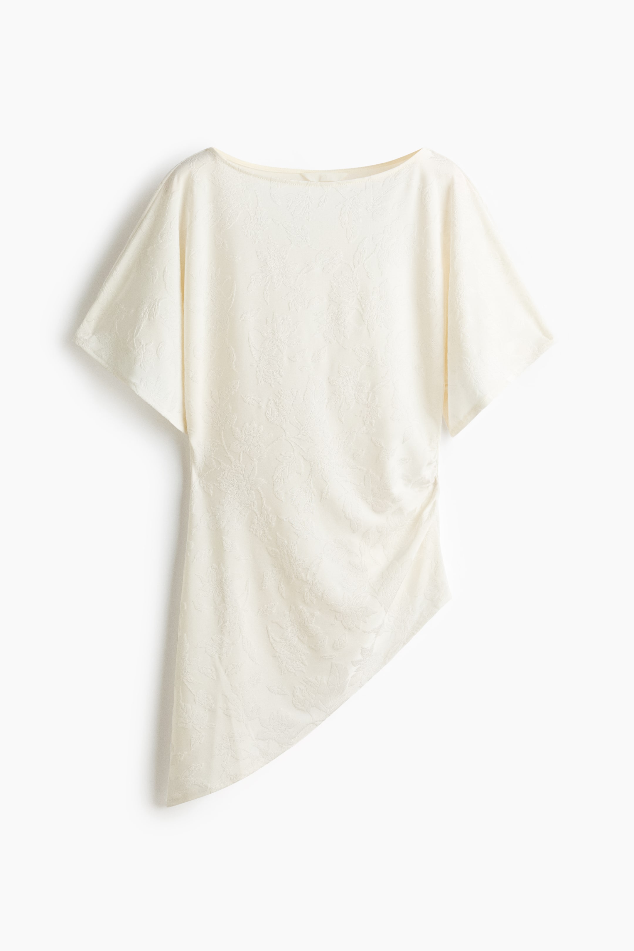 Haut asymétrique en jersey jacquard