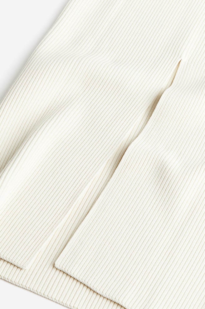 Rib-knit pencil skirt - Natural white - 6