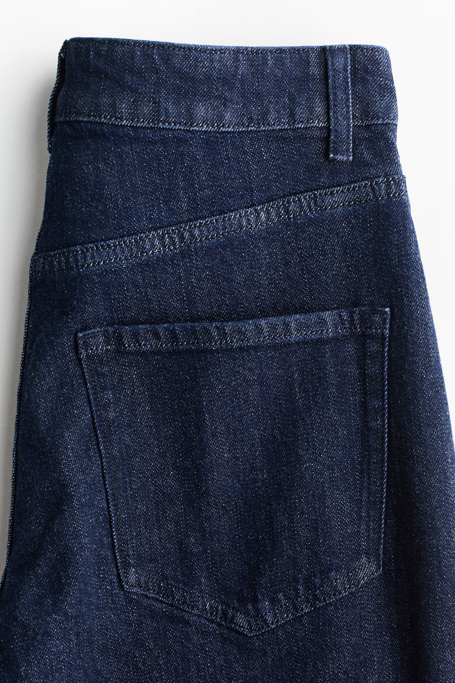 Wide High Jeans - Dark denim blue/Dark denim blue - 5