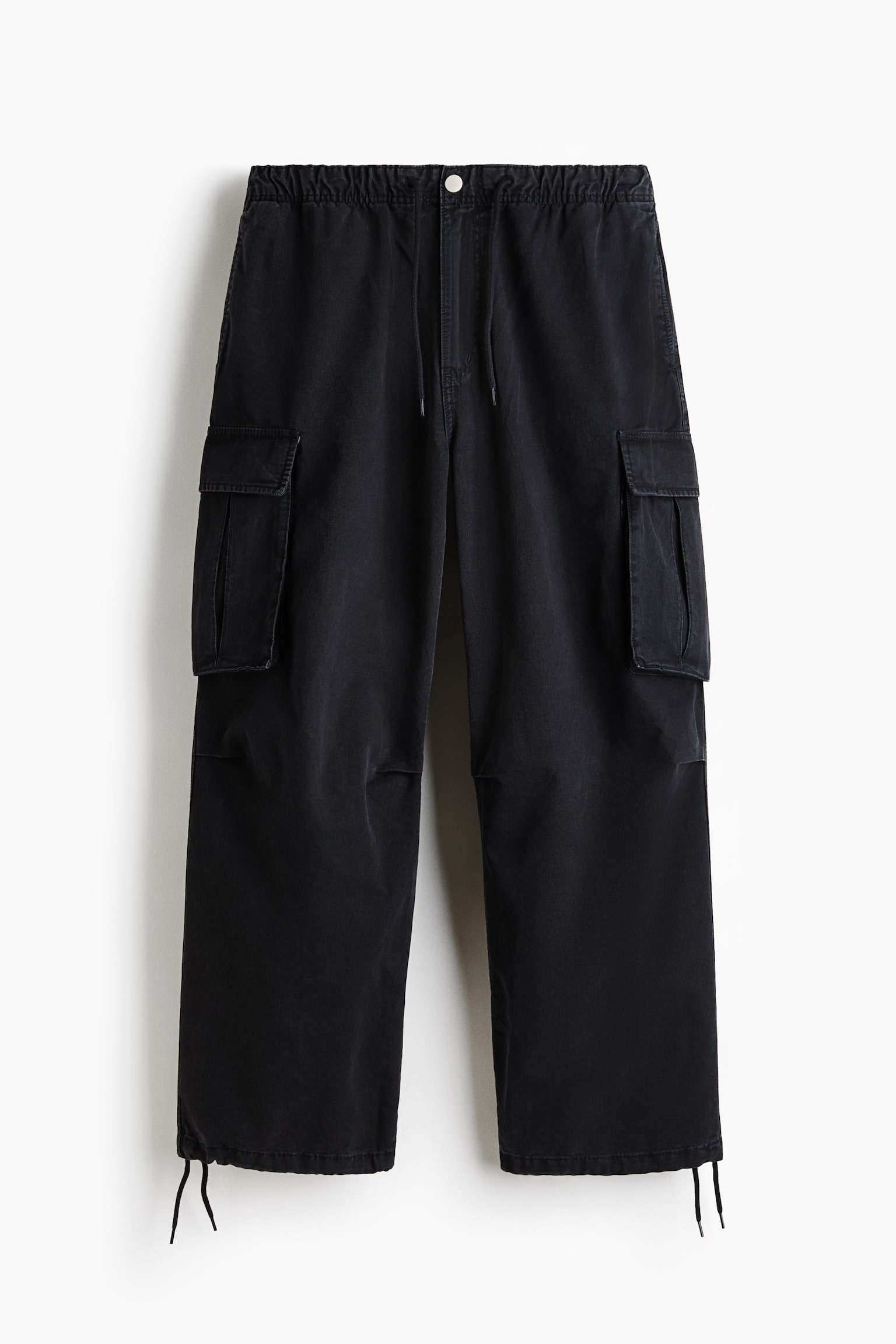 Loose-Fit Cargo Pants - Black/Dark gray/Khaki green - 1