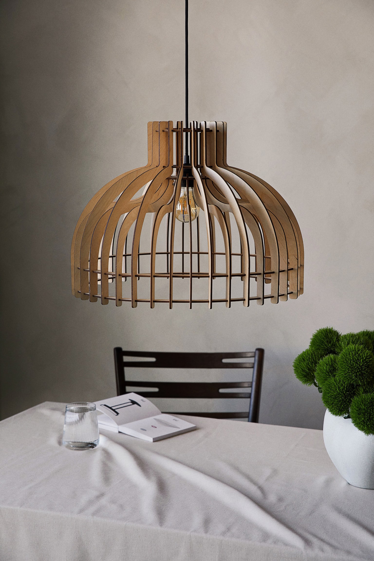 Birch pendant light - Beige - 2