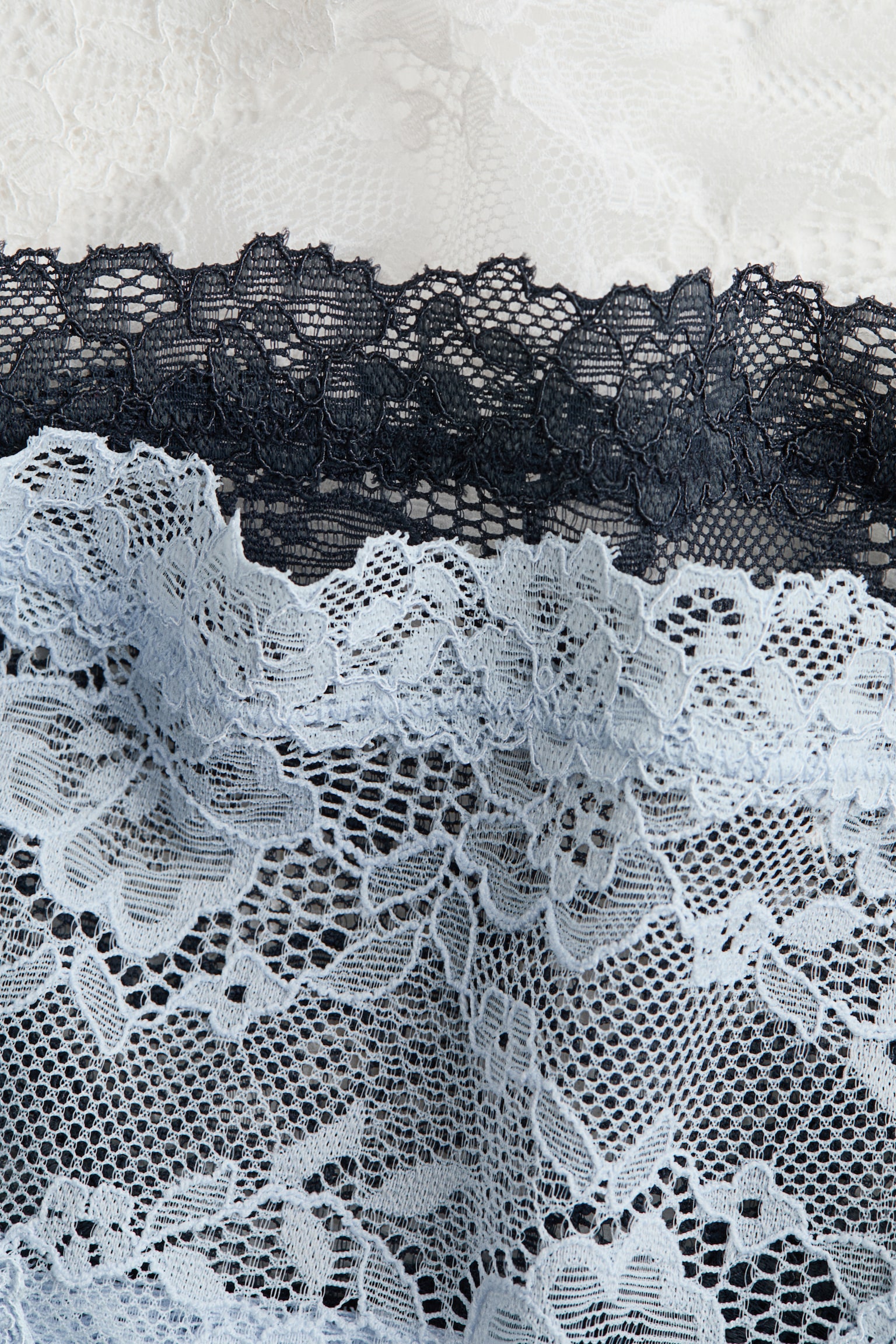 מארז 3 זוגות תחתונים ברזילאיים מתחרה - תכלת/ירוק-כחול כהה/לבן - 4