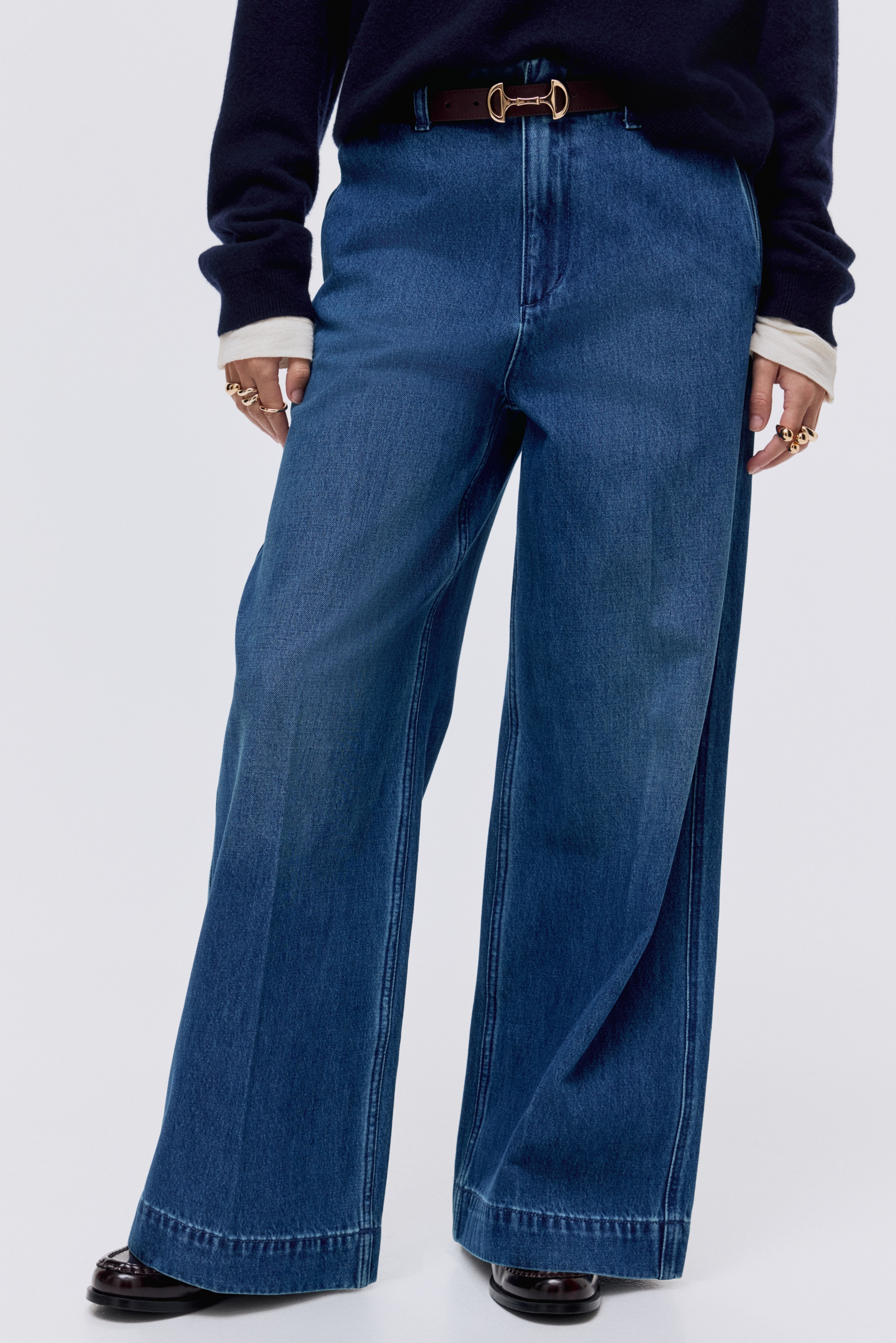 Wide High Jeans