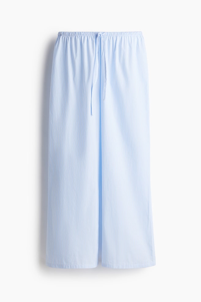 Cotton Pajama Pants - Light blue/white striped/White/pink striped/Light pink/striped - 1