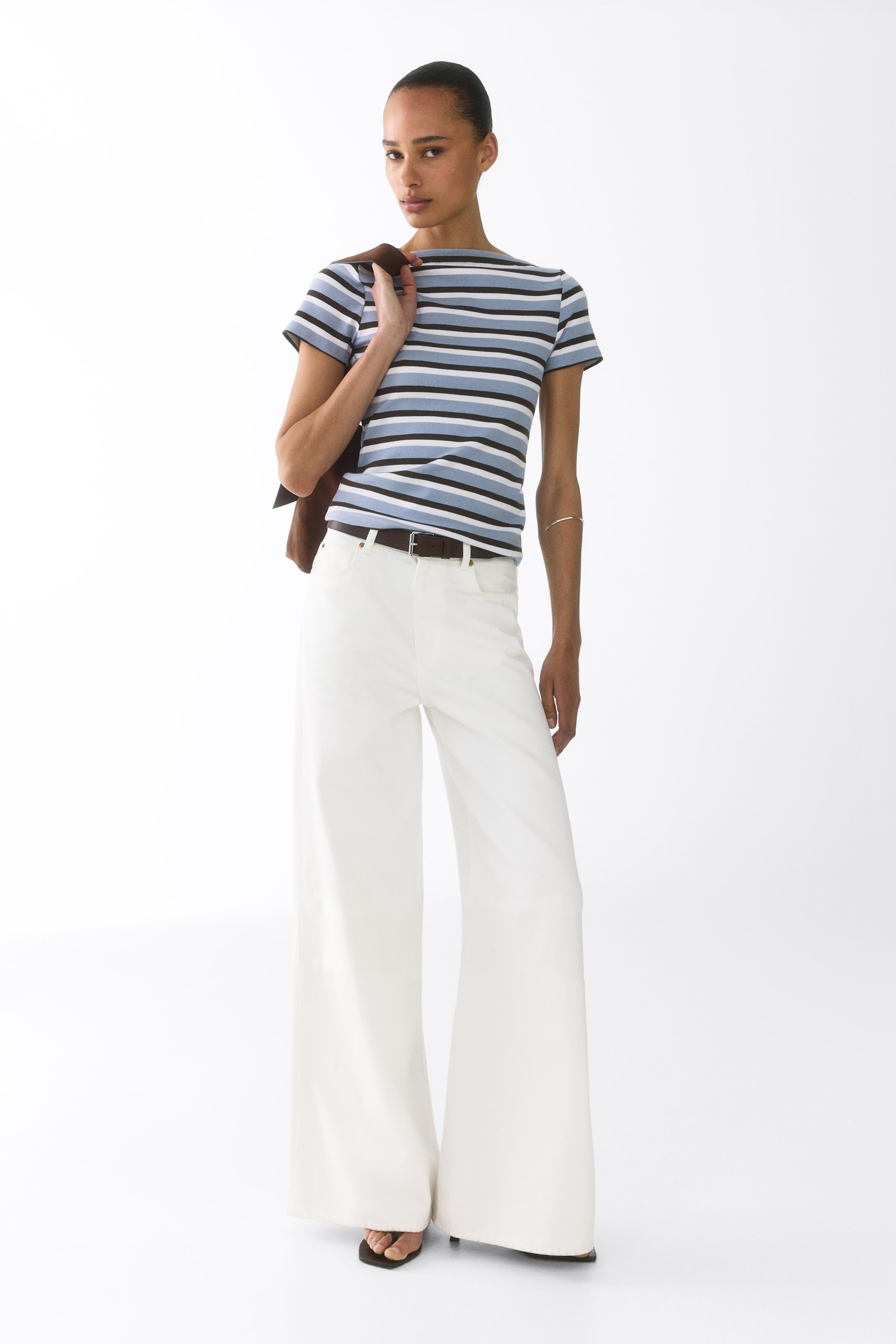 Boat-Neck Cotton Top