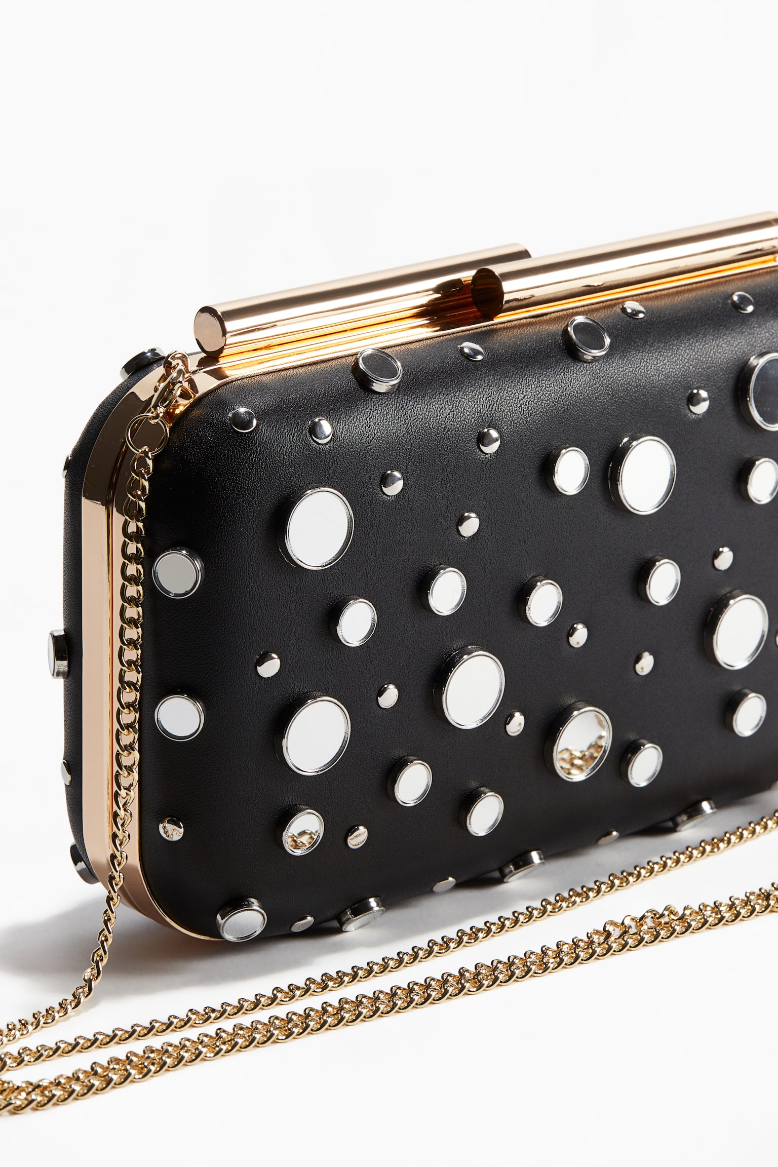 Embellished clutch - Black - 3