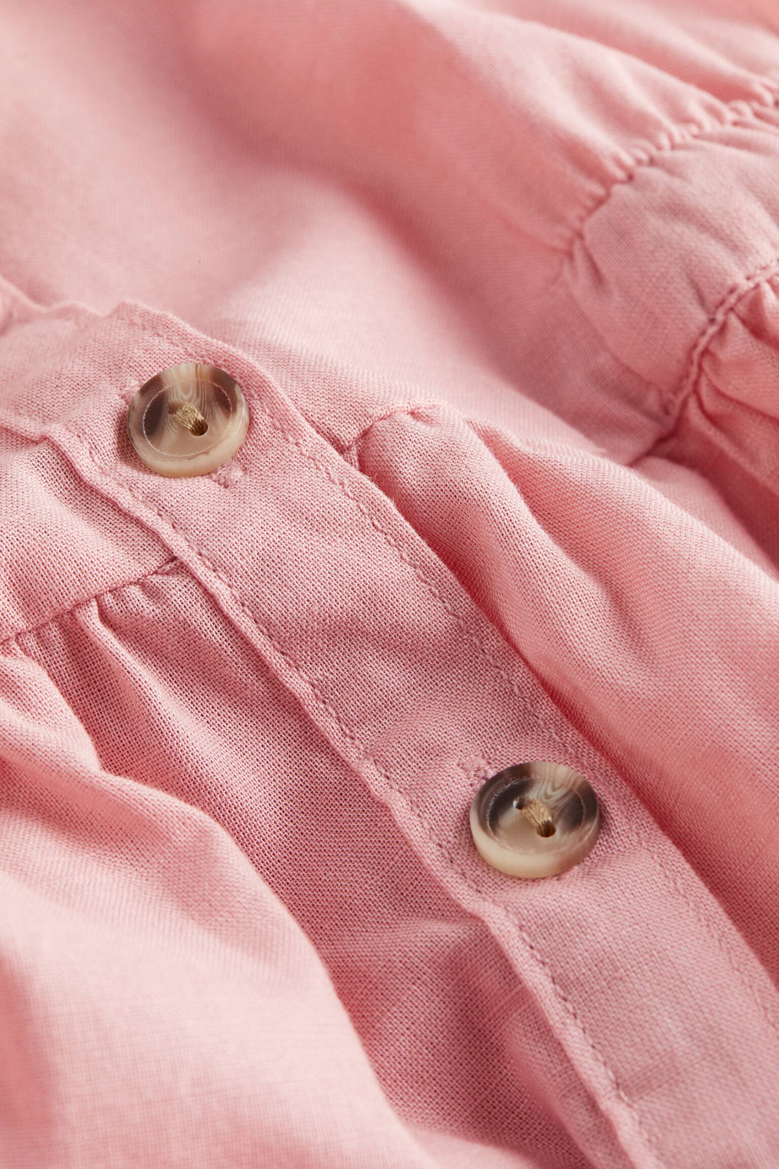 Váy sơ mi cotton - Màu hồng khói - 2
