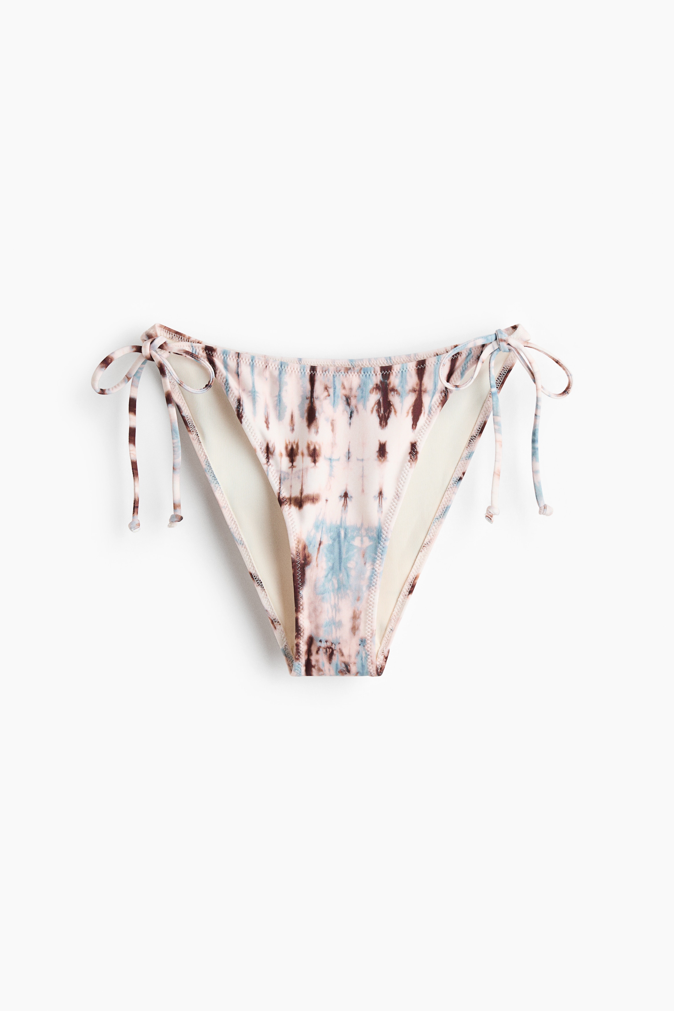 Tanga bikini con laccetti - Beige chiaro/motivi batik