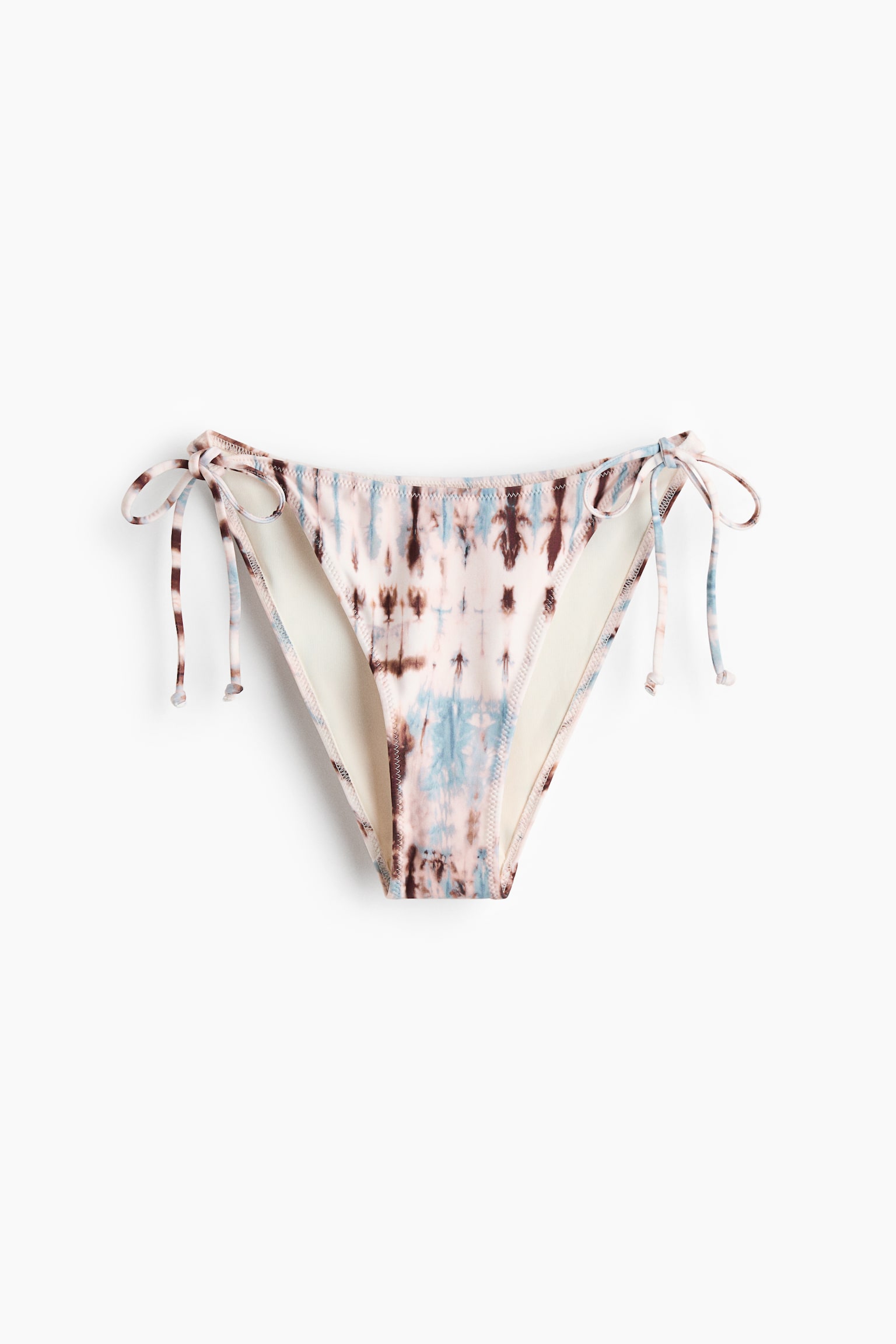 Tie Bikini Bottoms - Light beige/tie-dye/Dark brown/floral - 1
