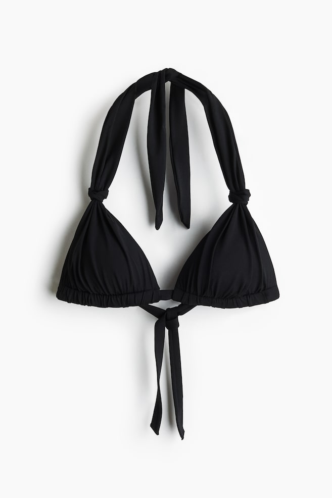 Push-up triangle bikini top - Black/Dark blue/Blue/Cream/Polka dot - 1