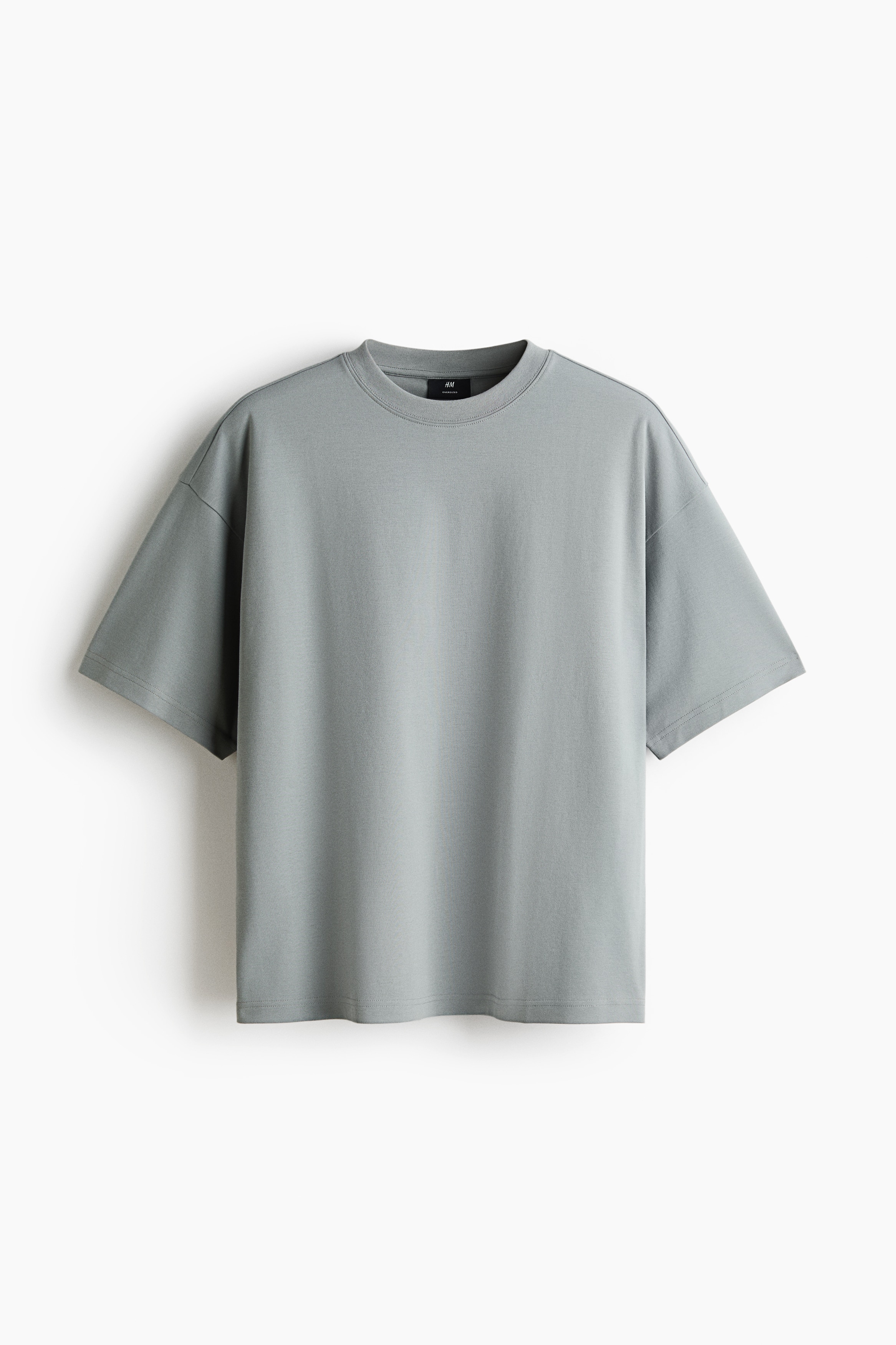 Oversized Fit Interlock T-shirt - Grey/Dark red/White/Black