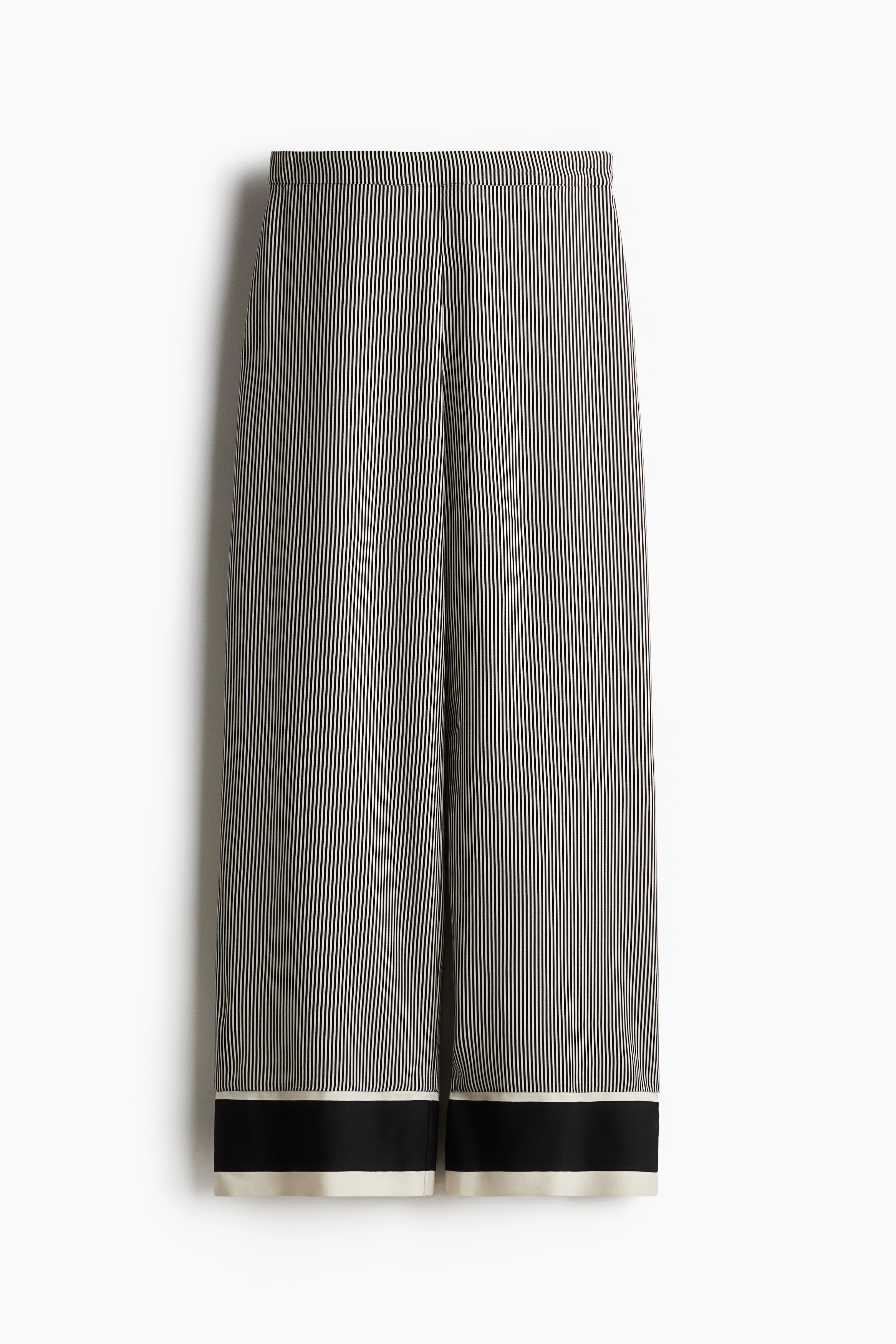 Ravne pantalone - Crna/pruge/Tamna kaki zelena/dezen/Bordo/dezen