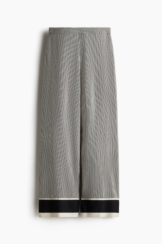 Pantalón Straight - Negro/Borgoña/Diseño - 1