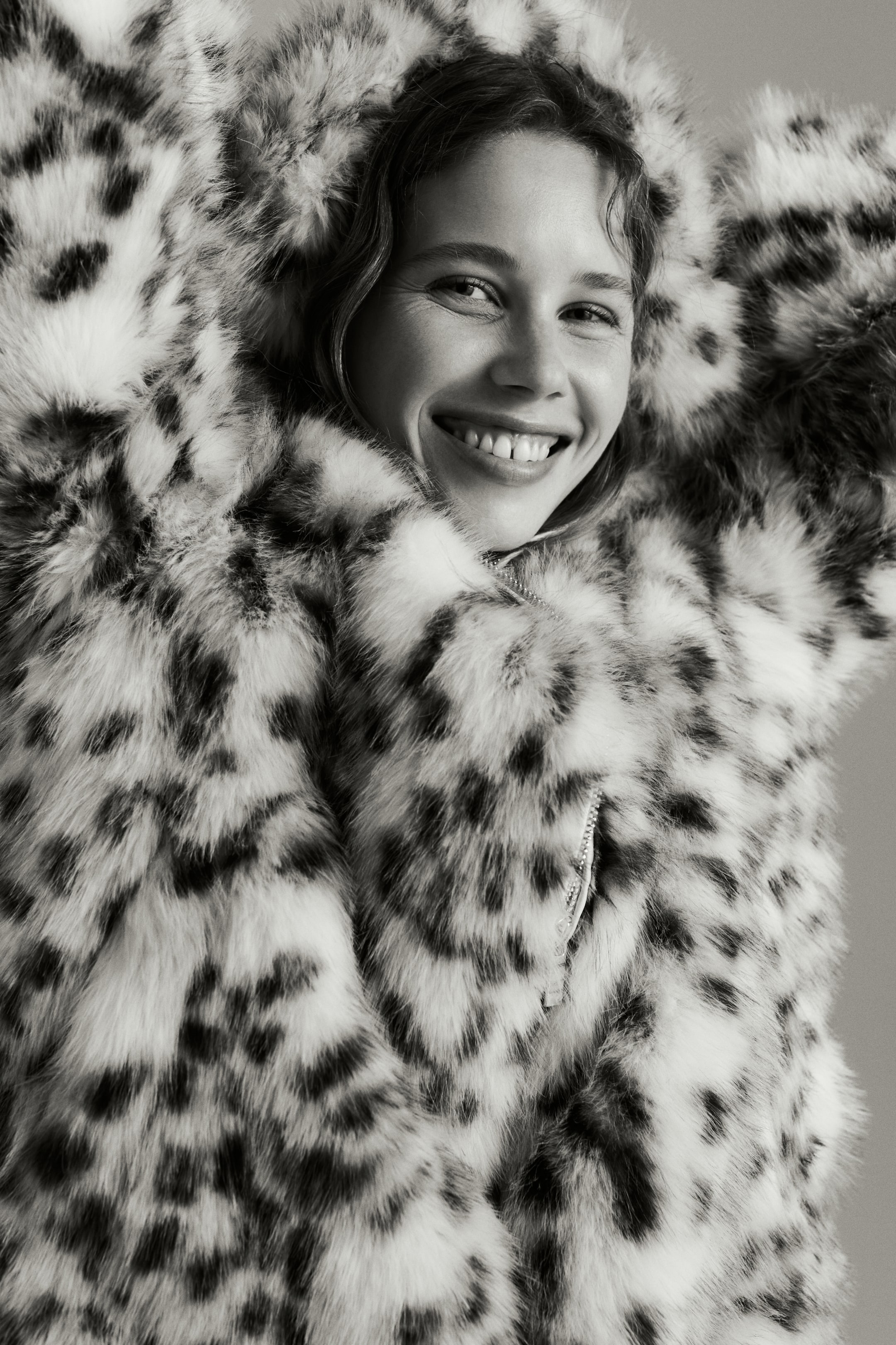 View larger image: Hooded jacket - Cream/Leopard print - Ladies | H&M GB 3