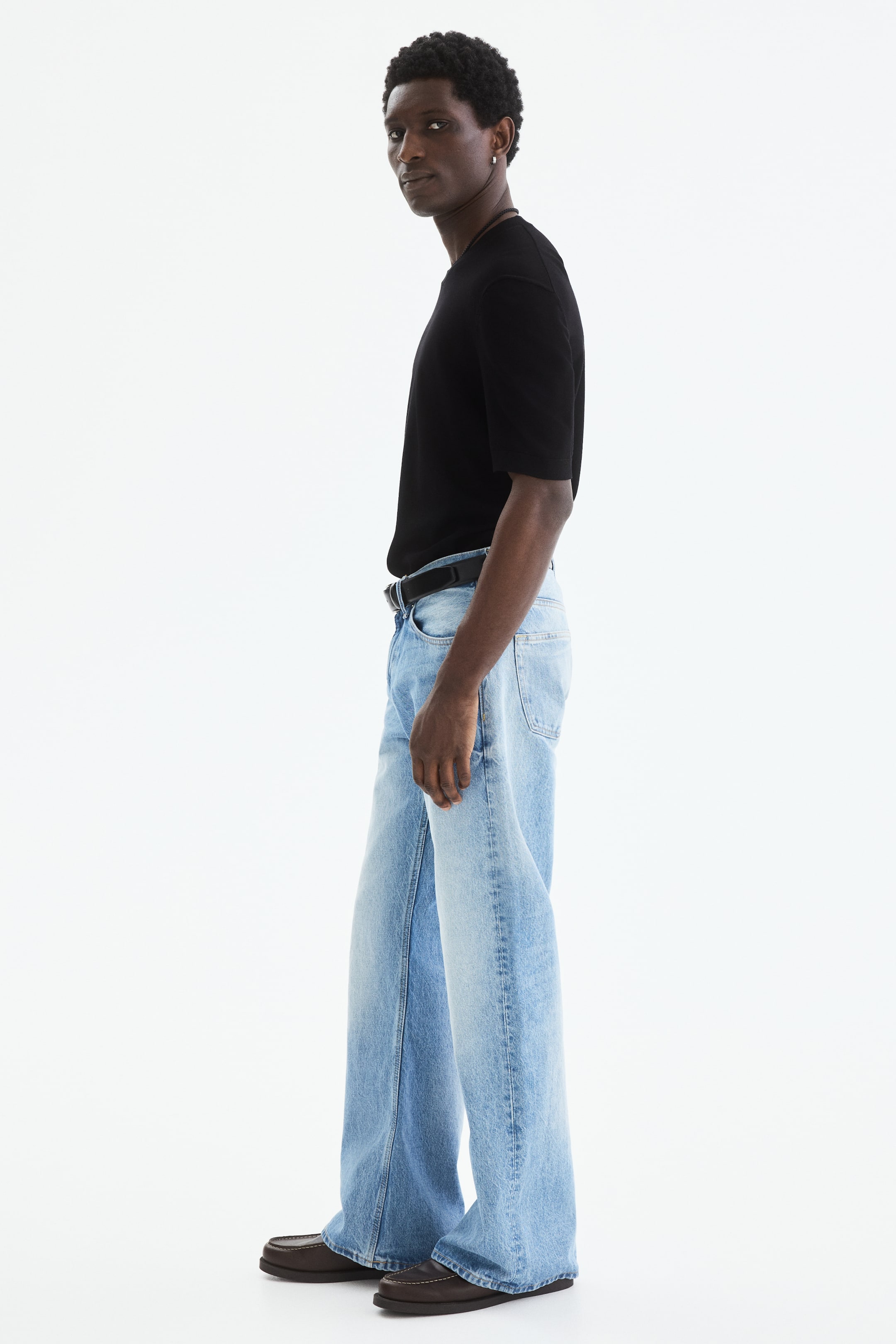 Мужские футболки H&M Slim-Fit Knit T-Shirt — фото 4