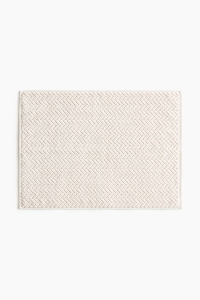 Textured bath mat - Cream/Light greige/Dusty blue/Mole - 1