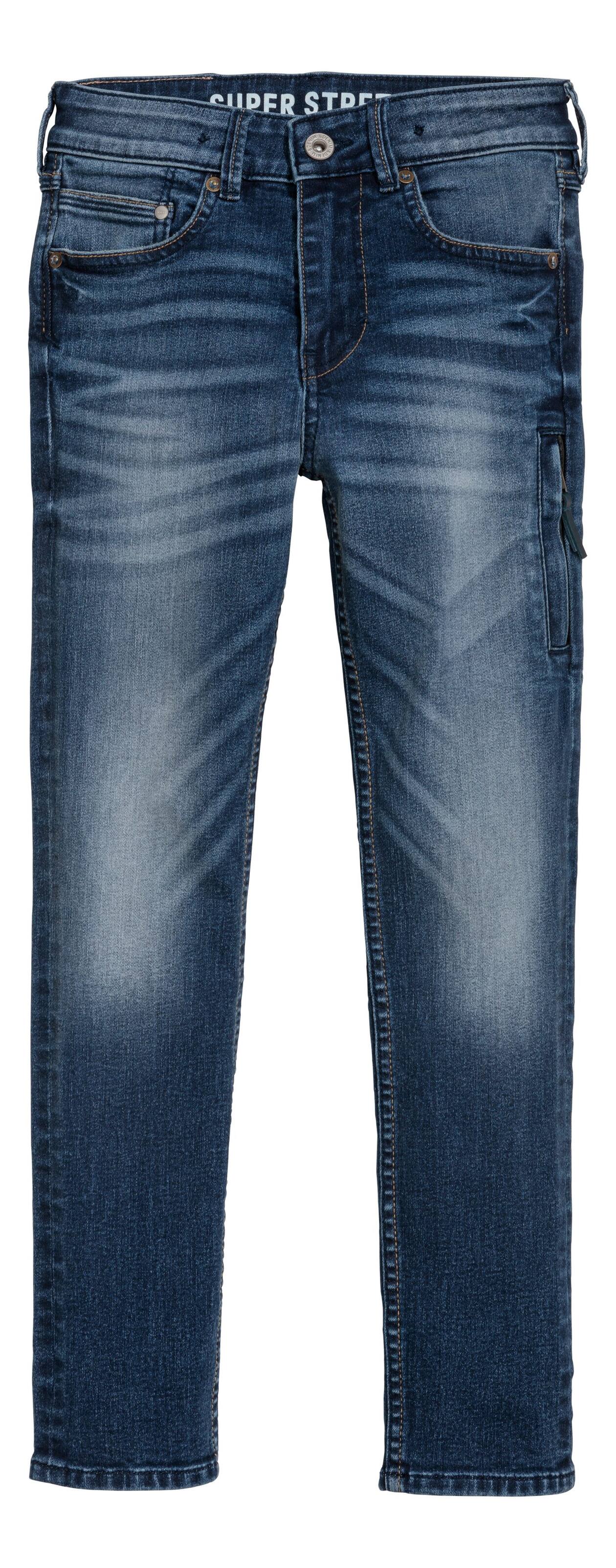 수퍼 스트레치 스키니핏 진 - 데님 블루 - Kids | H&M KR