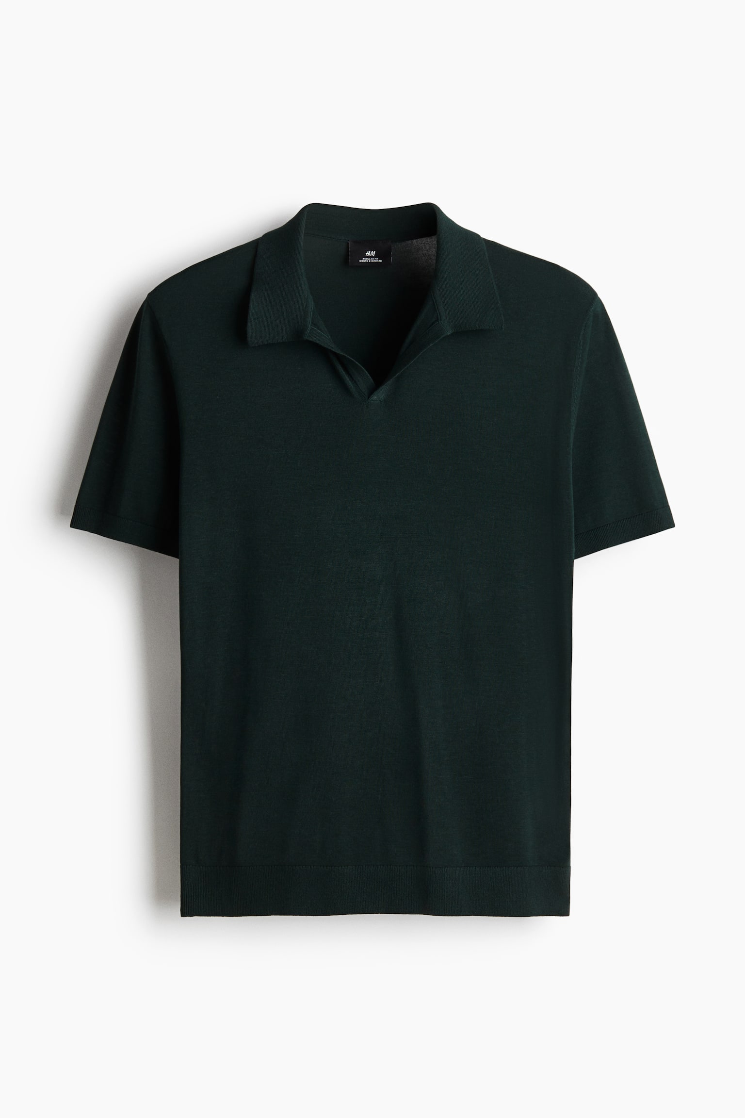 Playera polo Regular Fit con cuello en V - Verde/Beige/Dark brown - 1