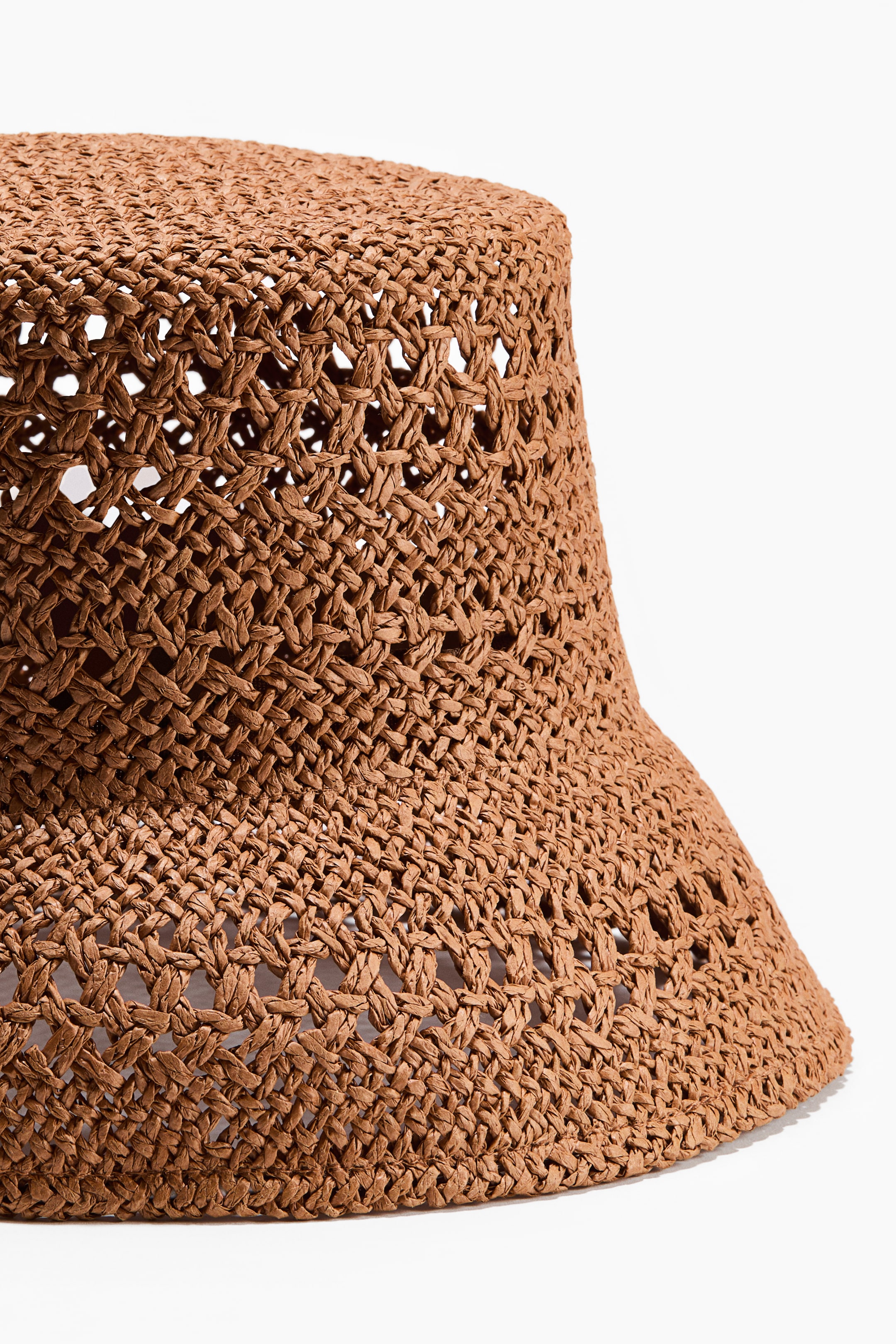 Hm Hat Women's Dark beige Handmade straw hat | H&M IN