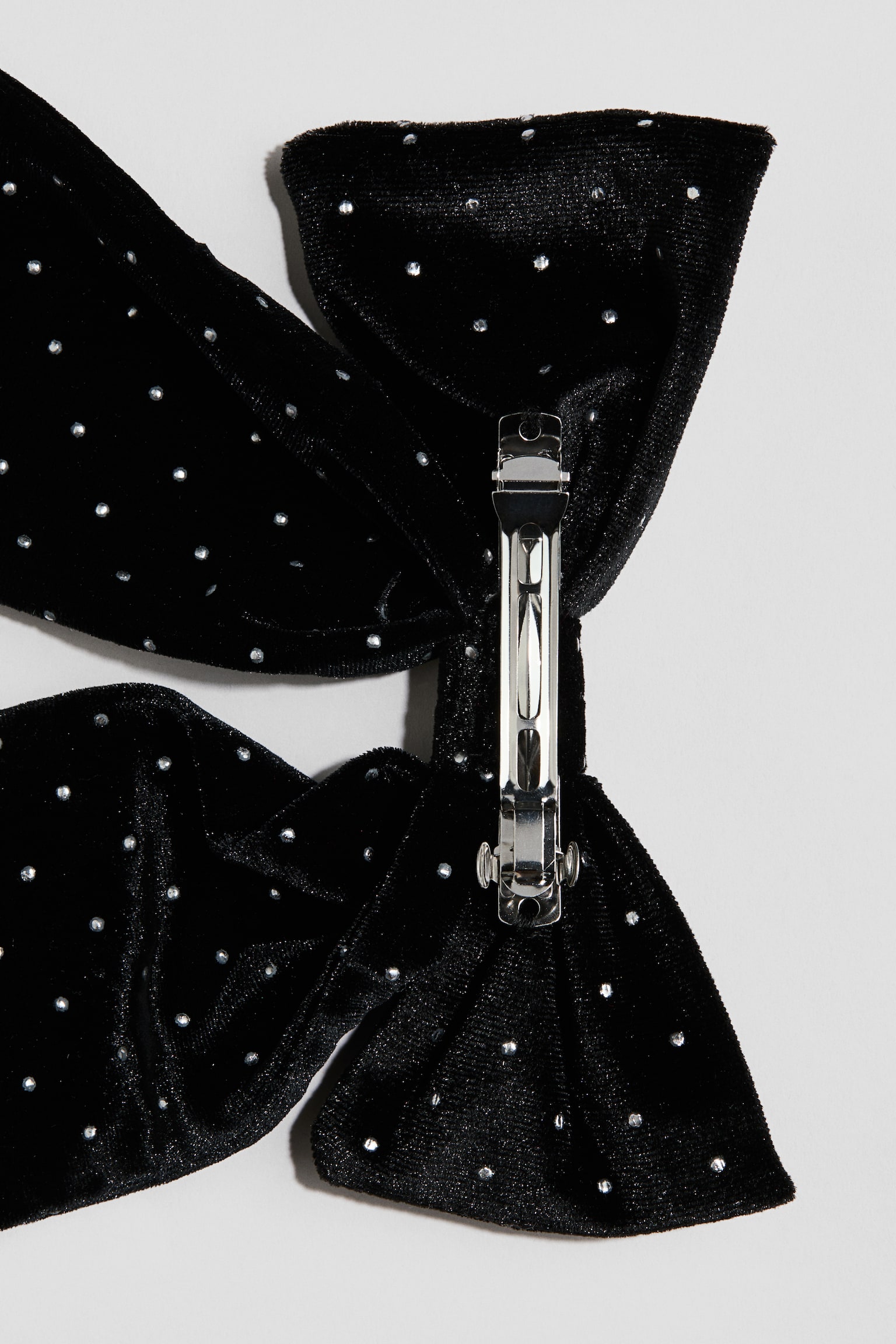 Аксессуары для волос H&M Velvet Bow Hair Clip, цвет: Чёрный — фото 2