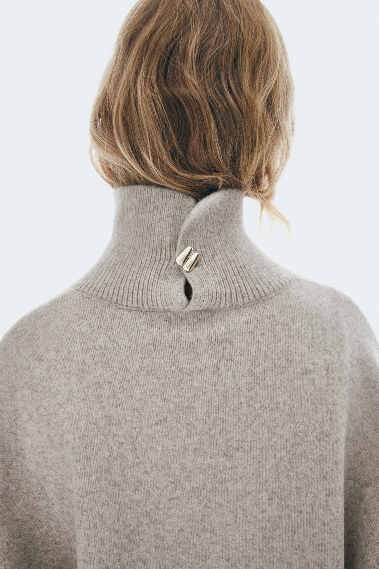 Oversized Mock-Turtleneck Sweater - image 4