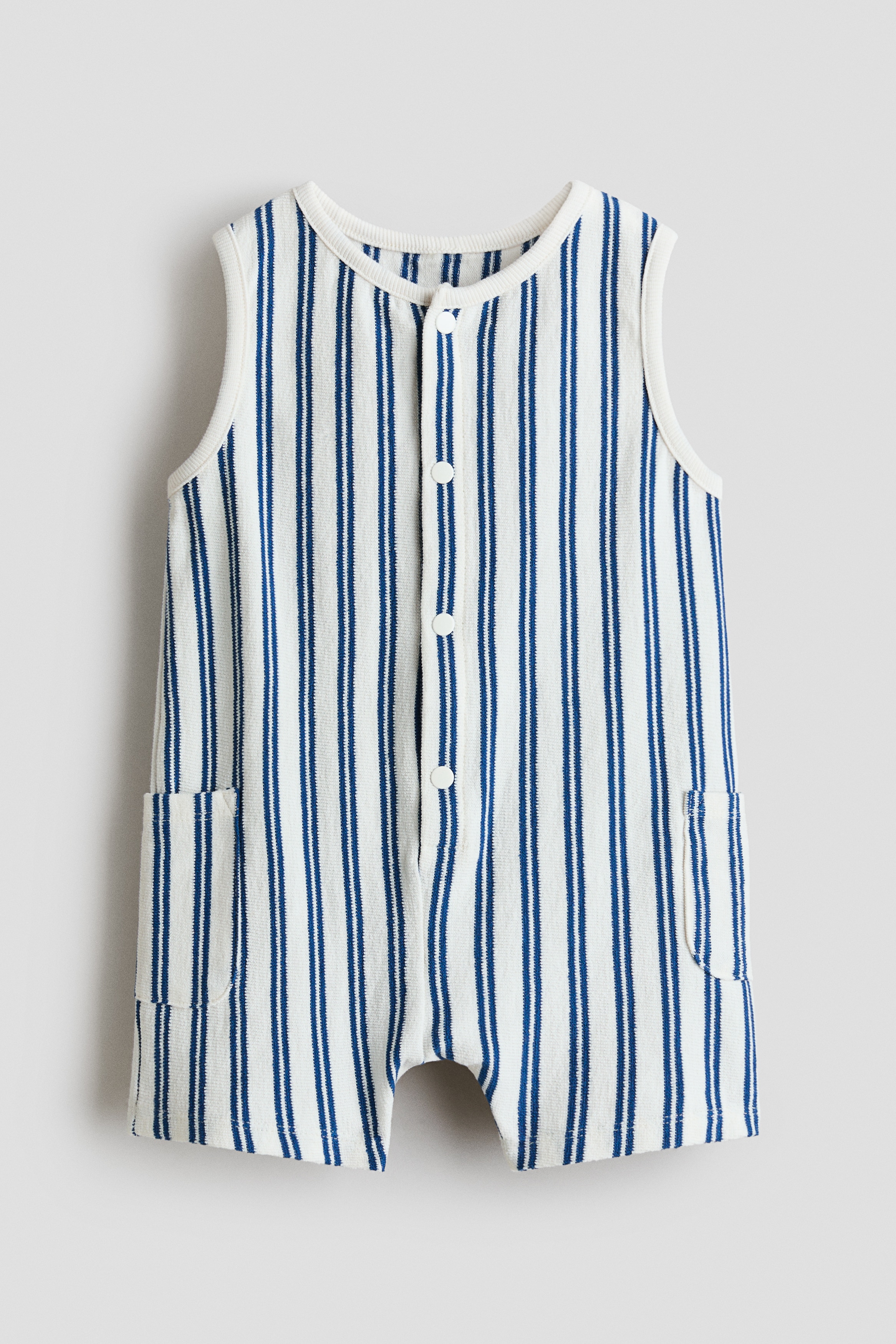 Cotton terry romper suitModel