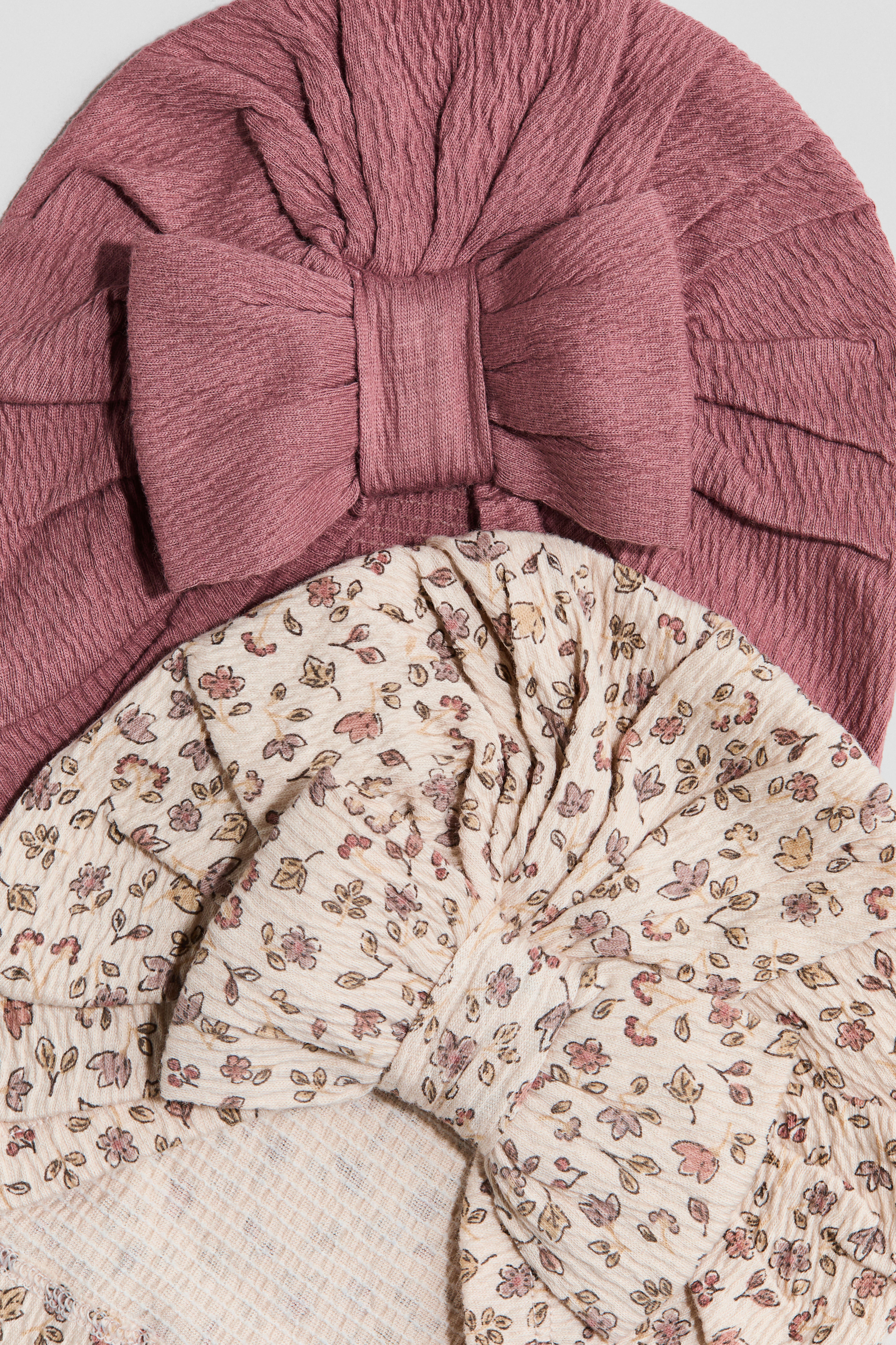 2-pack Knot-detail Hats