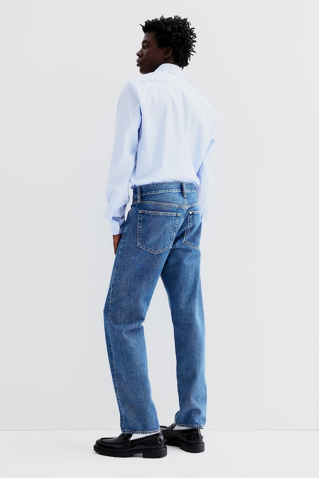 Skjorte med stretch Slim Fit - Lyseblå/Sort/Hvid - 6