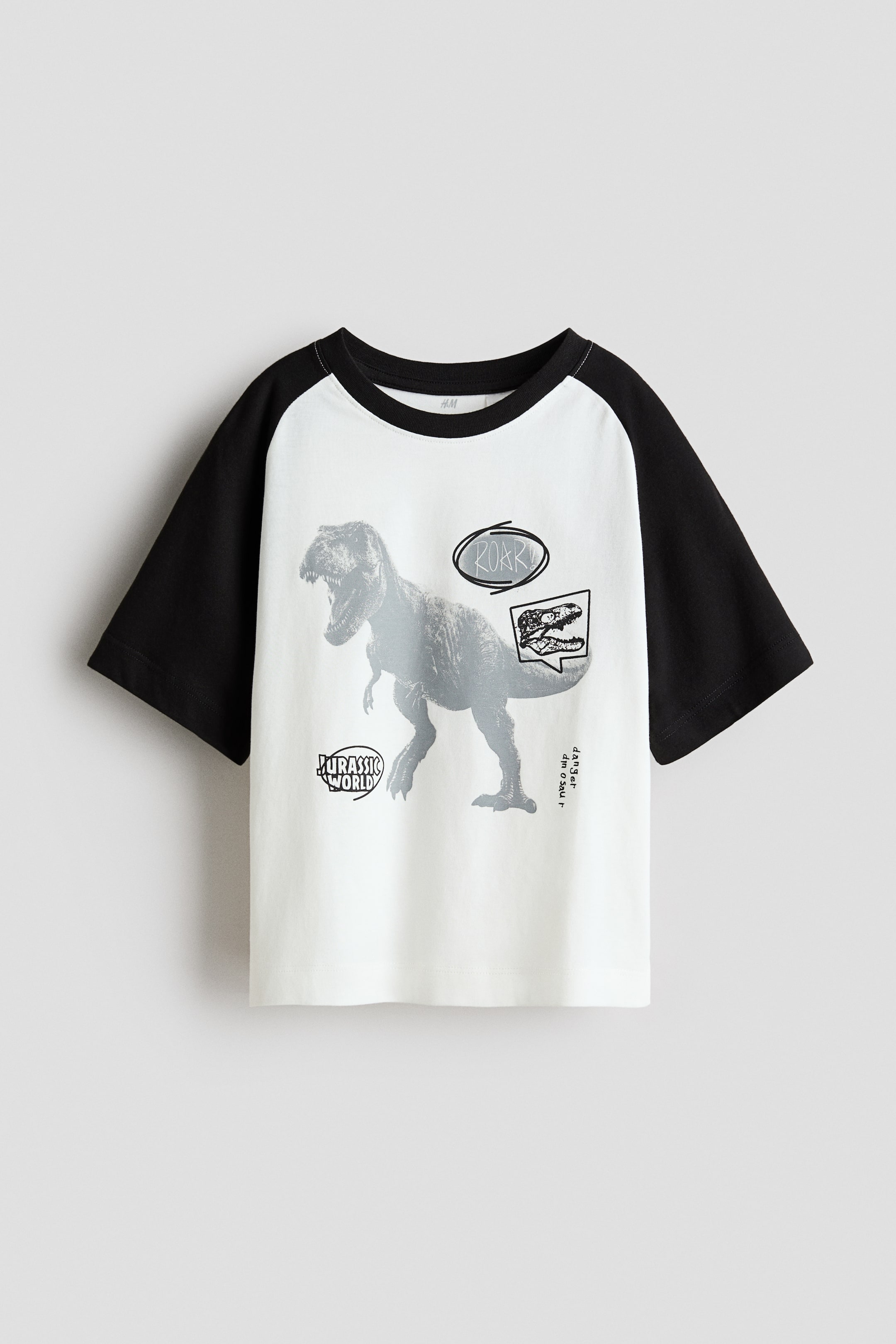 View larger image: Print-motif cotton T-shirt - White/Jurassic World - Kids | H&M SG 5