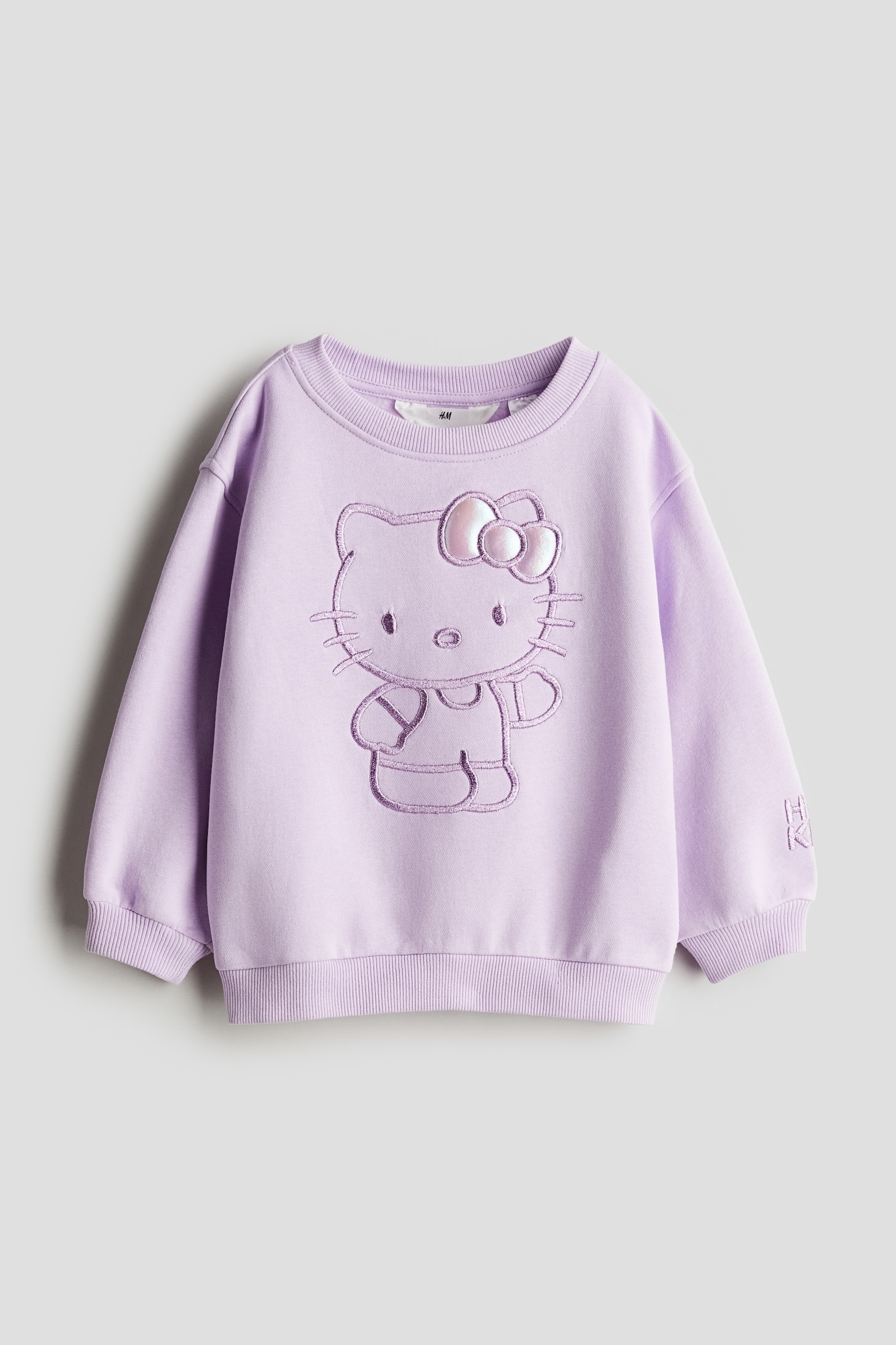 Motif-detail sweatshirt - Light purple/Hello Kitty/Light blue/Hello Kitty/Cream/Elsa/Black/Minnie Mouse/Mint green/Squishmallows/Light yellow/Snoopy/Beige/Disney/Light yellow/Bluey - 1