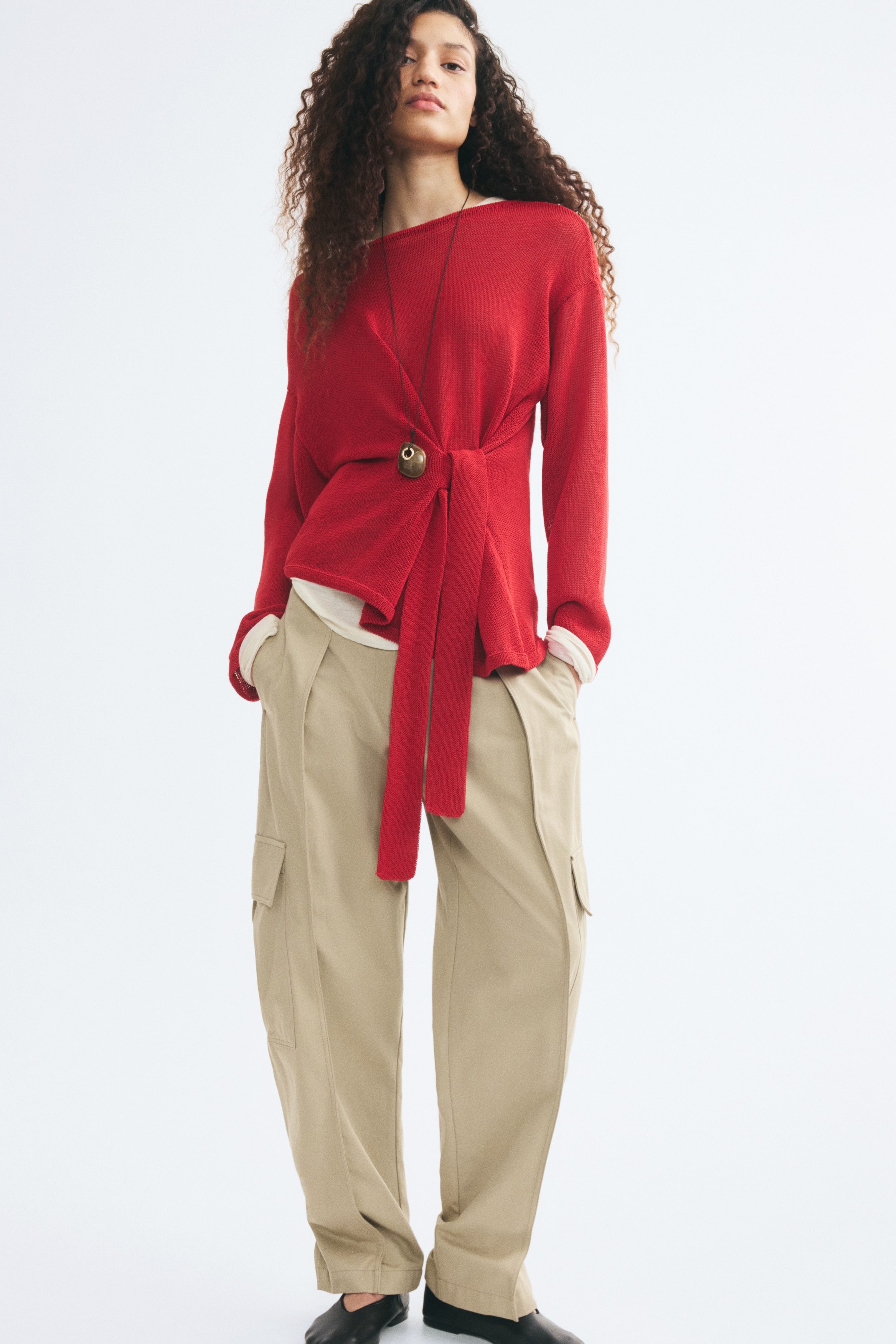Top corto con nodo decorativoModal