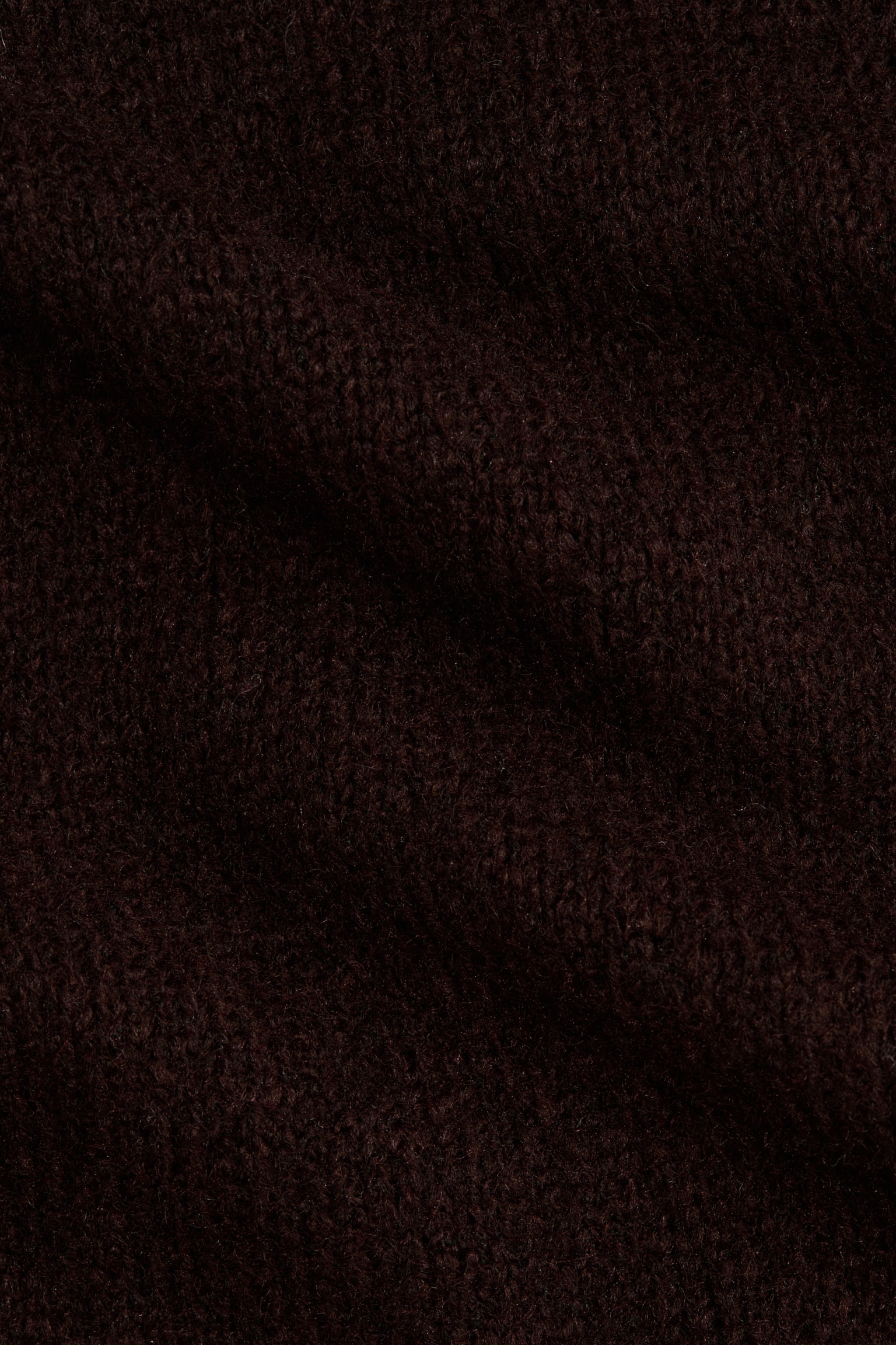 Женский свитер H&M Oversized Mock-Turtleneck, цвет: Тёмный коричневый — фото 6